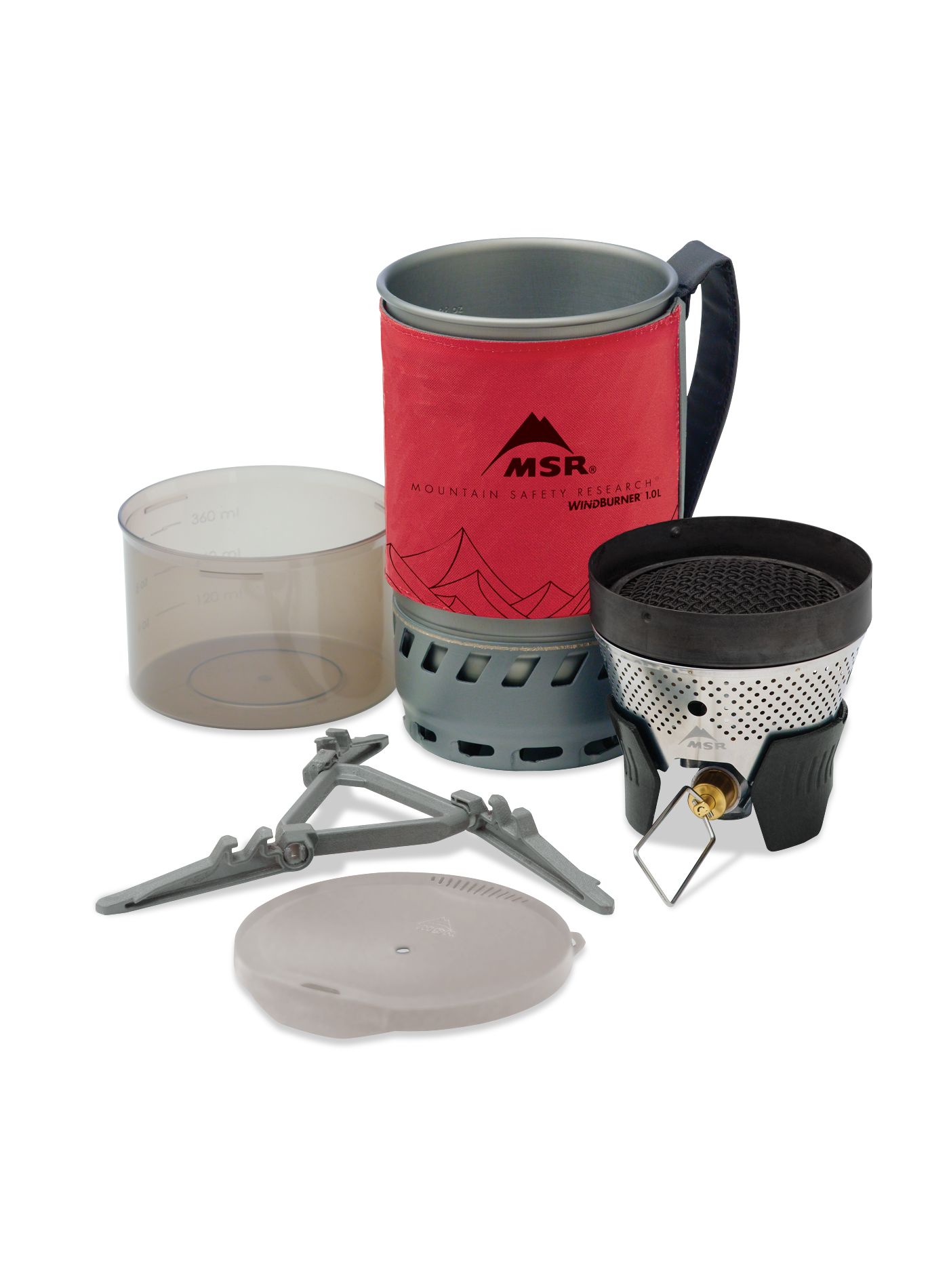 Putno kuhalo MSR WindBurner Personal Stove System 1.0L - red