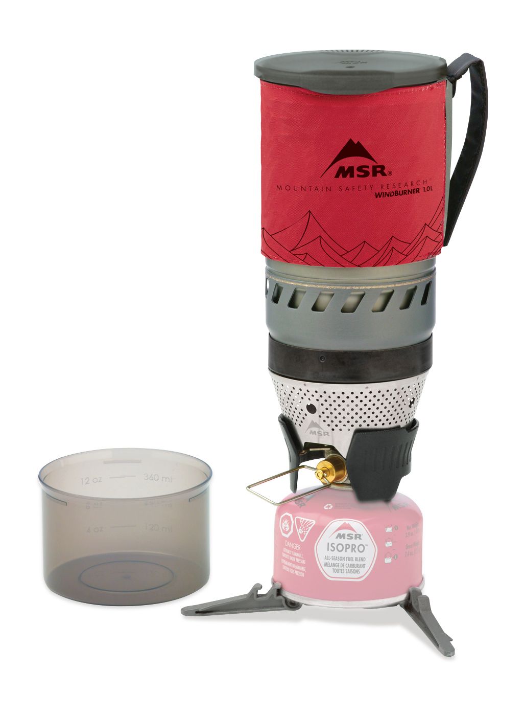 Putno kuhalo MSR WindBurner Personal Stove System 1.0L - red