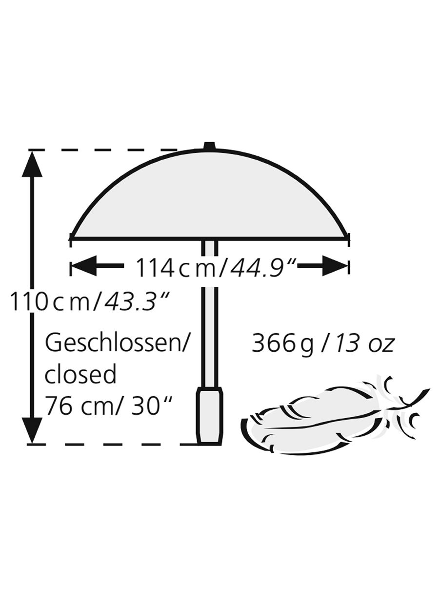 Kišobran Euroschirm Swing Handsfree - black