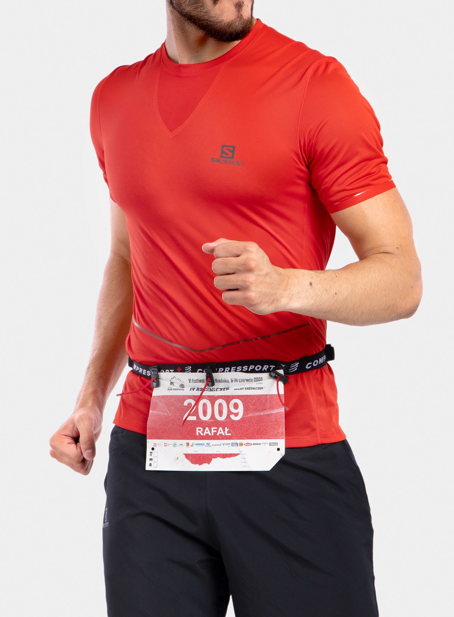 Pojas za trčanje Compressport Race Belt - black