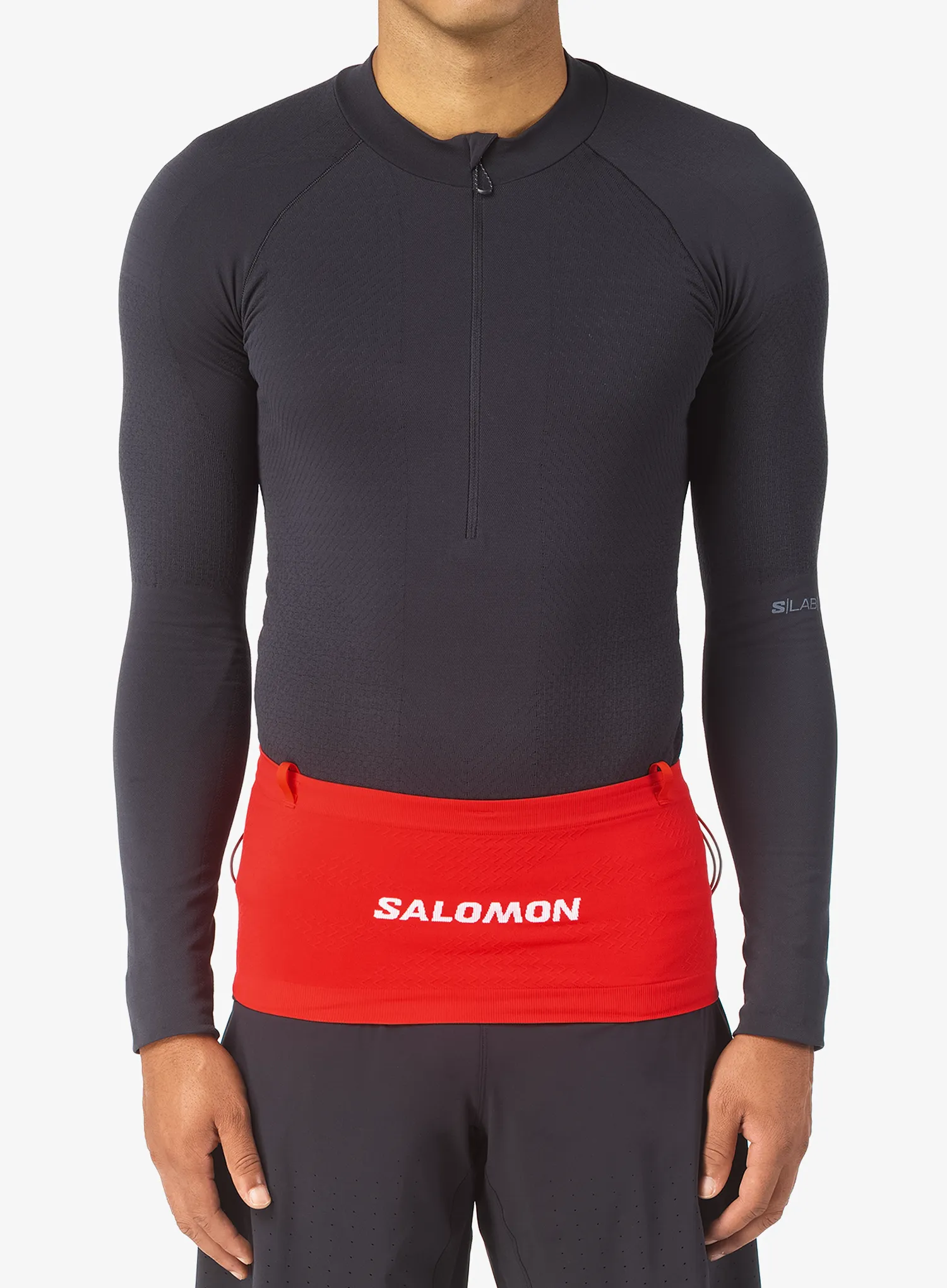 Pojas za trčanje Salomon Adv Skin Seamless Belt - flame scarlet/white