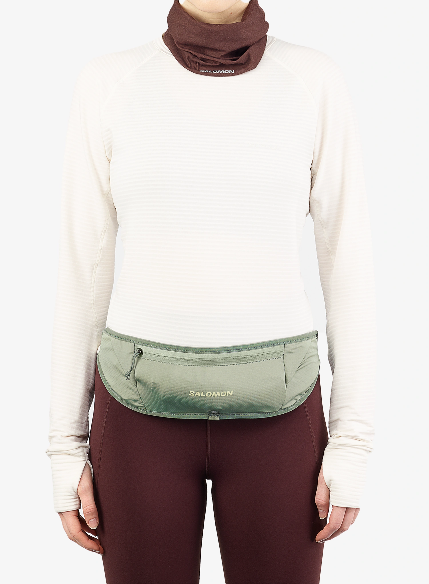 Pojas za trčanje Salomon Pulse Sling Belt  - lily pad/laurel wreath