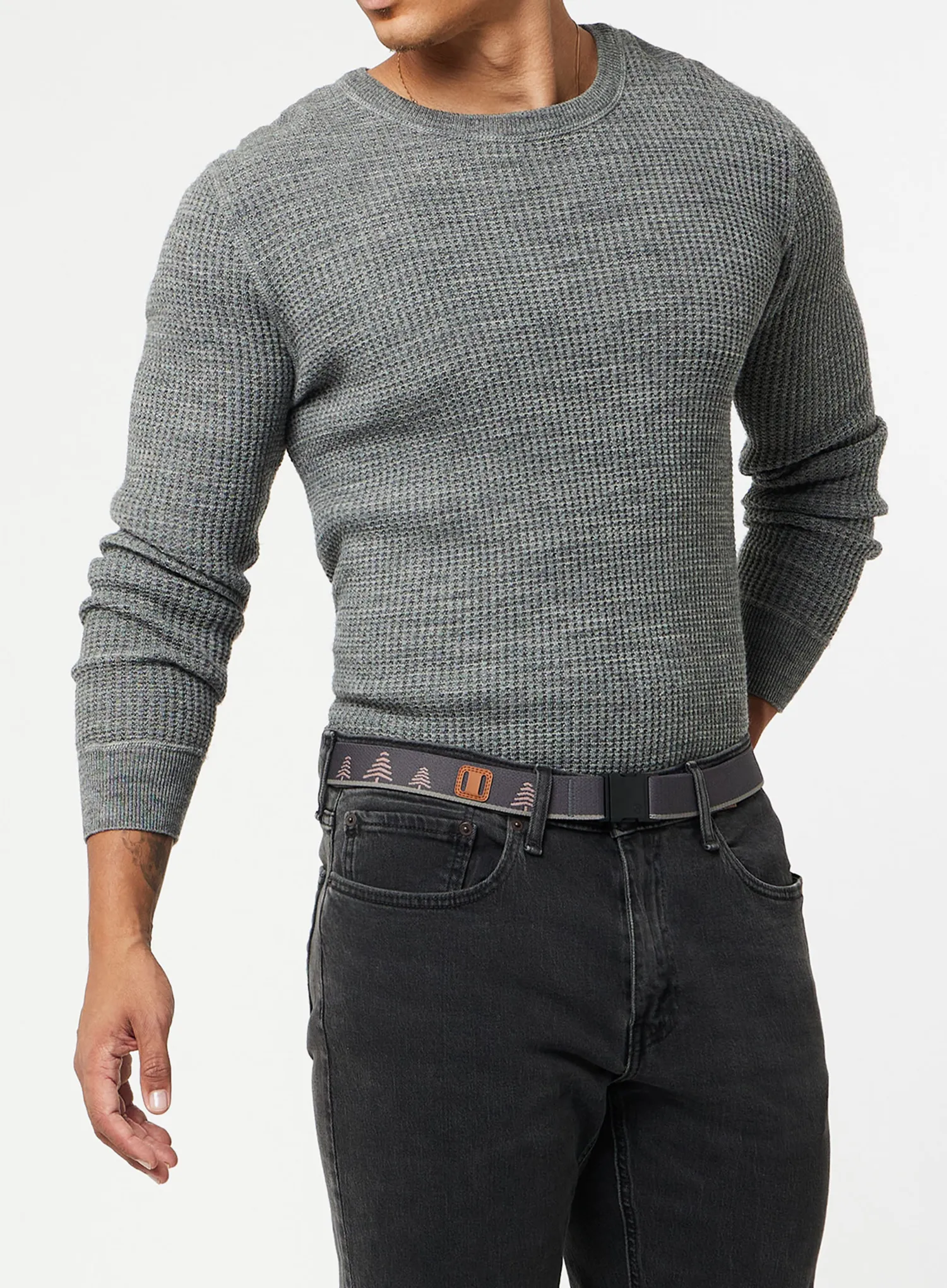 Remen za hlače Arcade Blackwood Slim - charcoal/blush