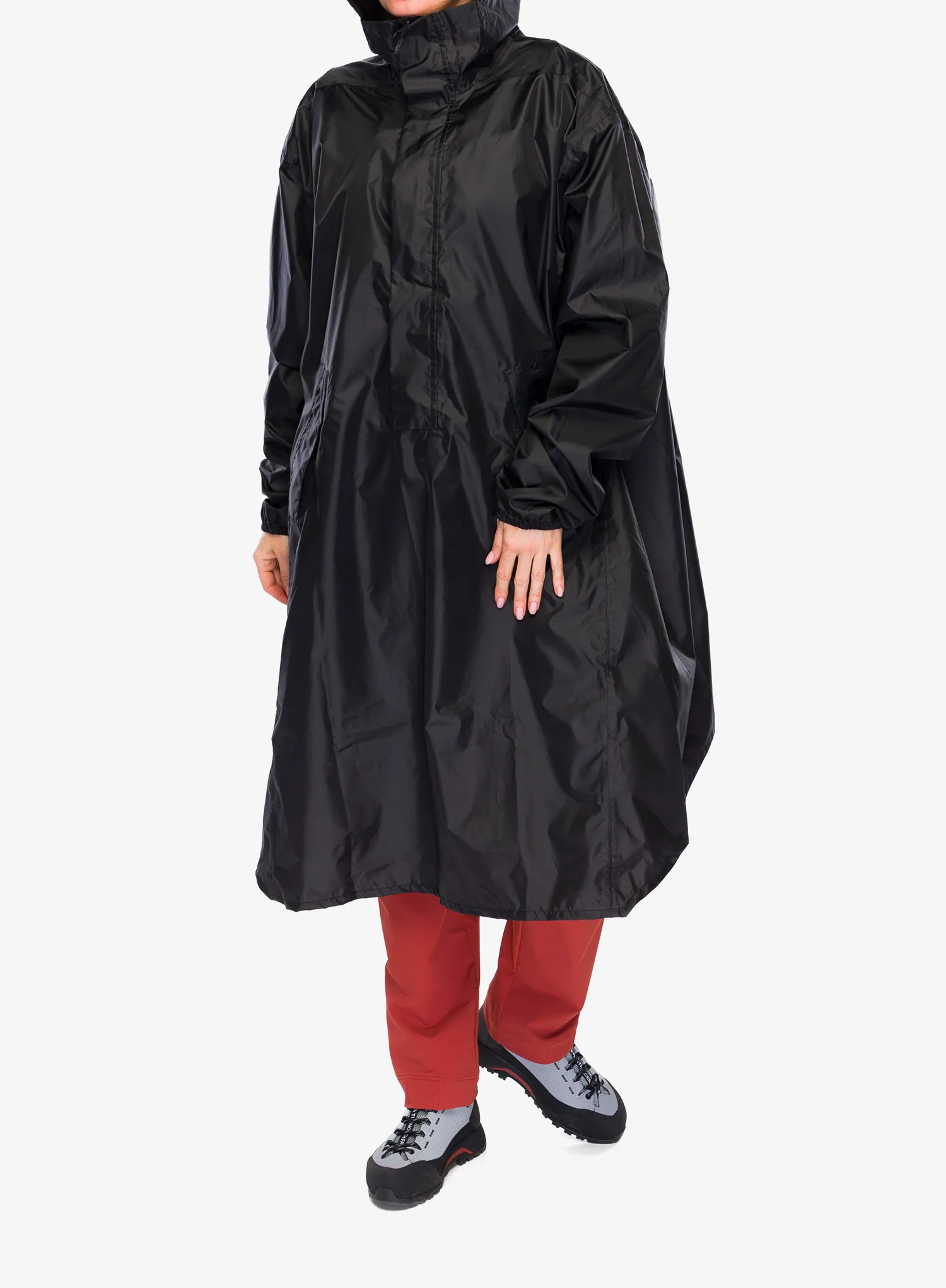 Planinarski ogrtač CMP Melle Unisex Poncho Fix Hood - nero