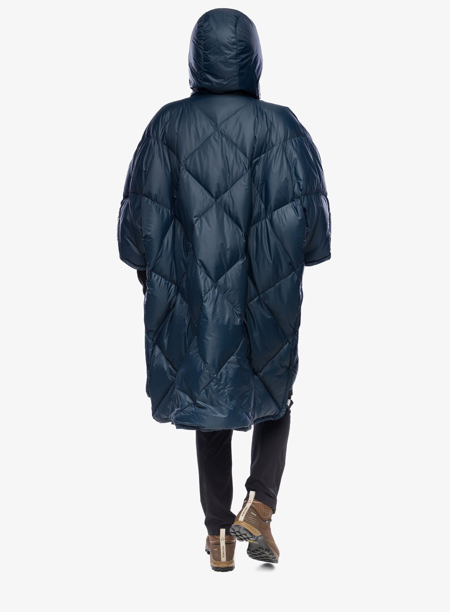 Planinarski ogrtač Therm a Rest Honcho Poncho Down - outspace blue