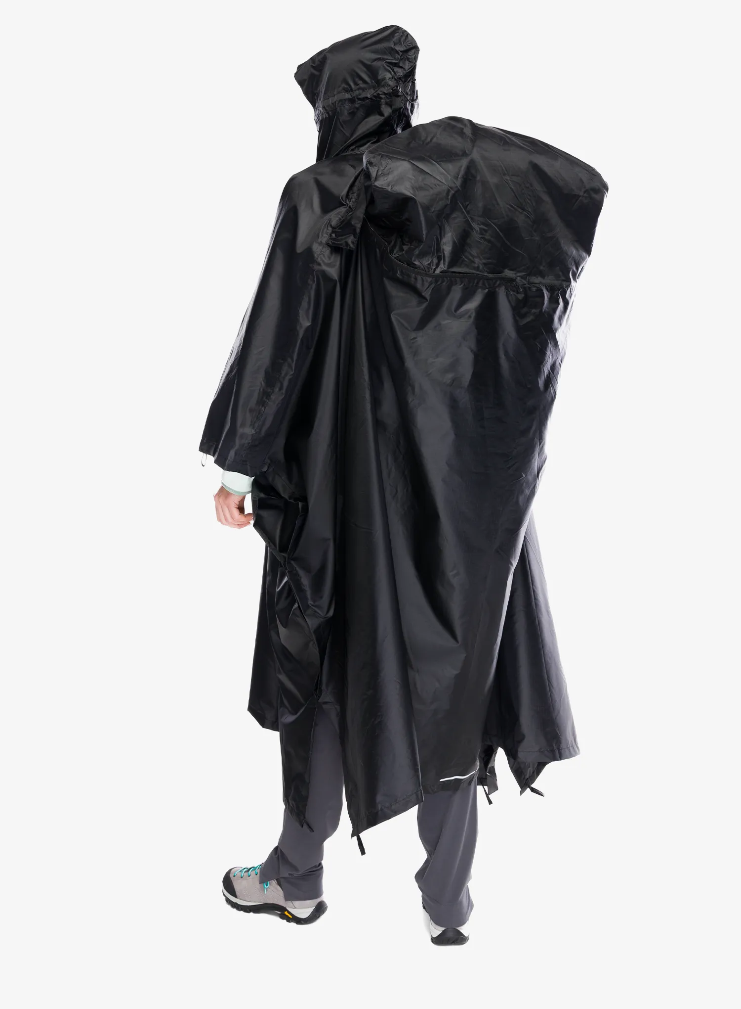 Planinarski ogrtač Viking Vesper Backpack - black