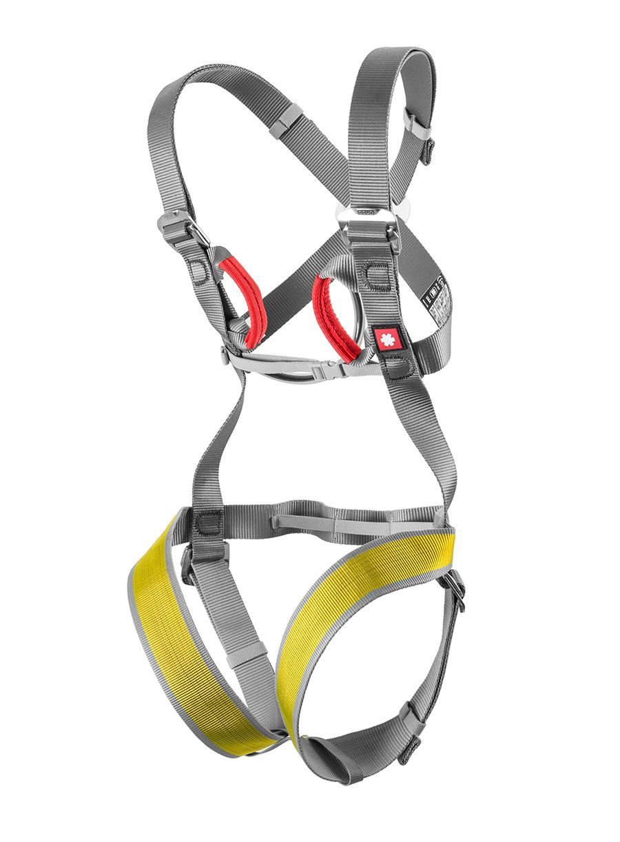 Dječji pojasevi za penjanje Ocun Mojo - grey/yellow