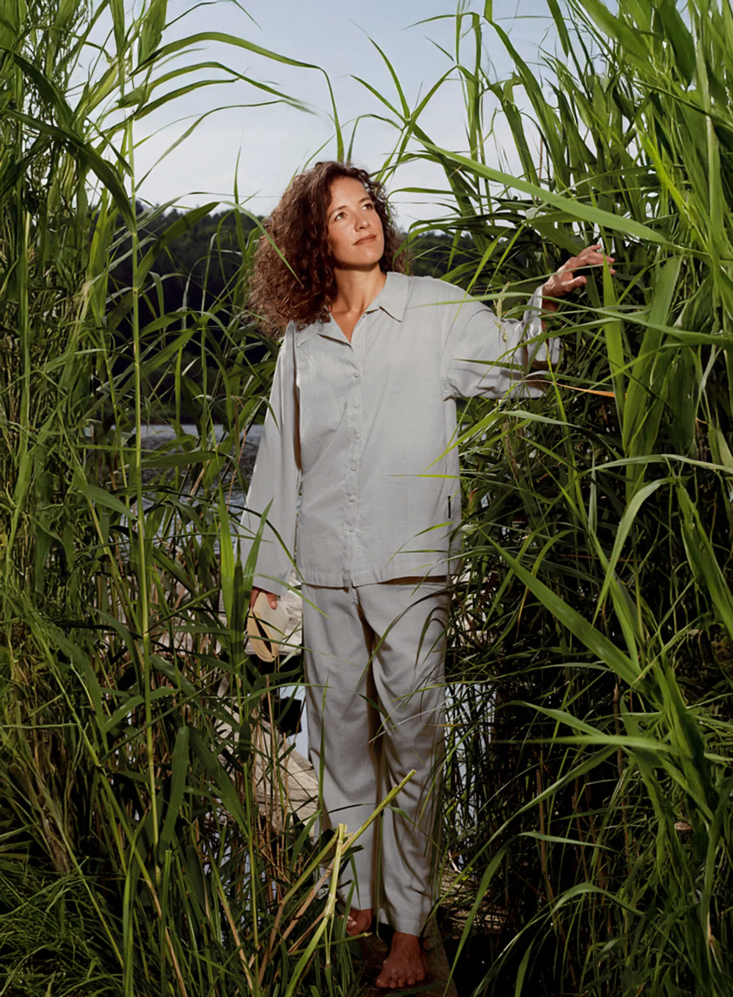 Ženska pidžama Cocoon Travel Pyjama - Insect Shield - safari grey