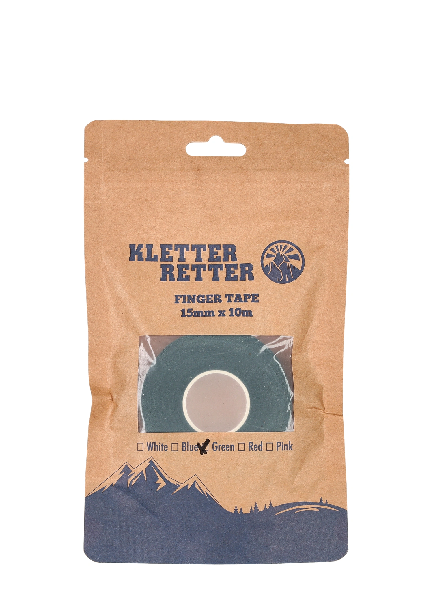 Penjačka traka Kletter Retter Finger Tape 15 mm 10 m - green