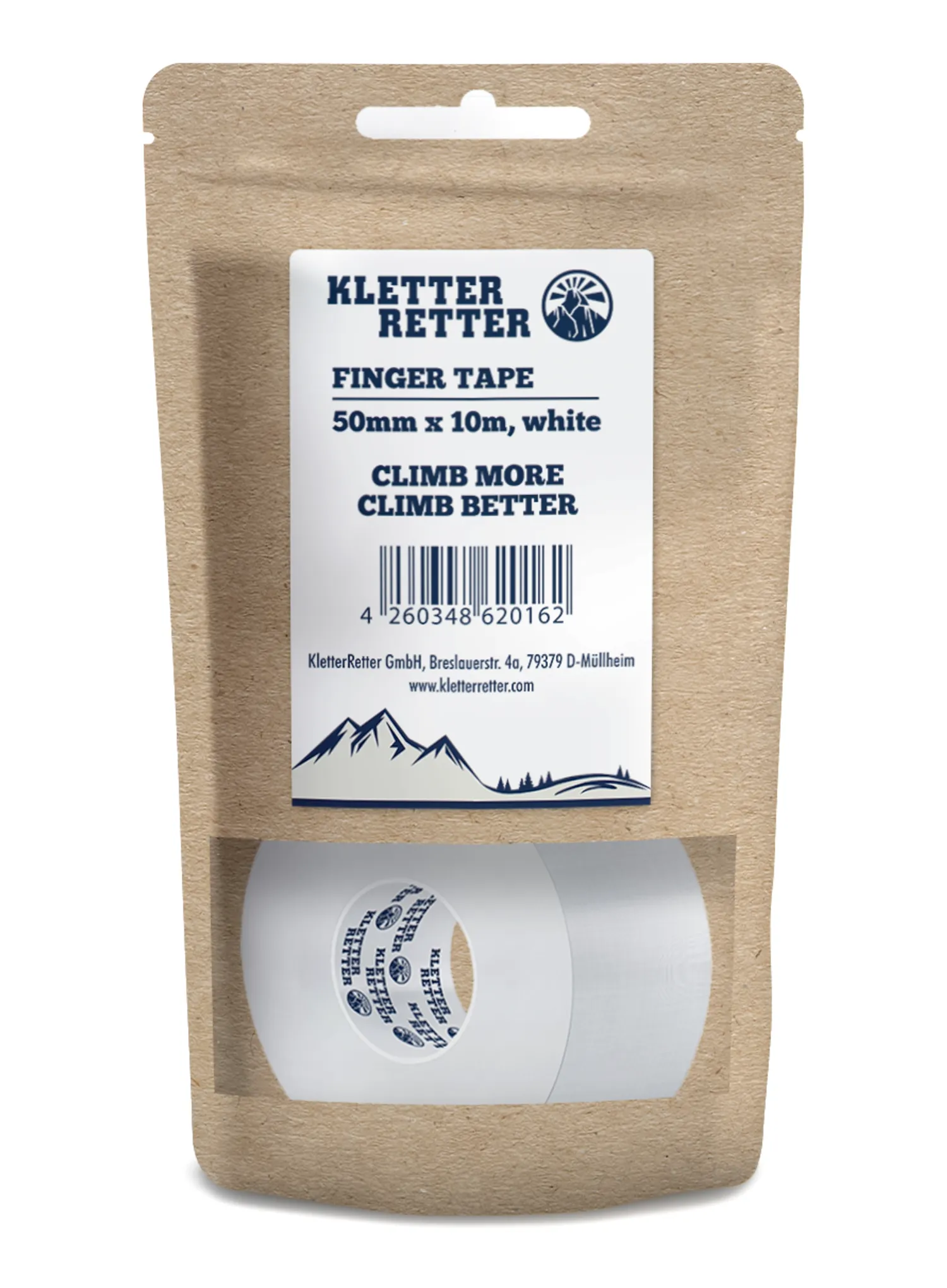 Penjačka traka Kletter Retter Tape 50 mm 10 m - white