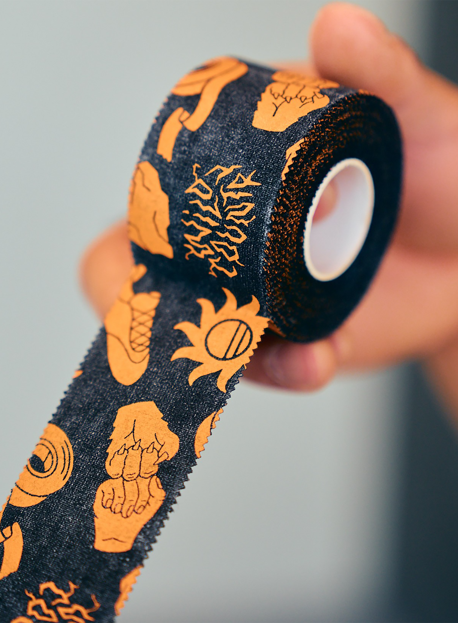 Penjačka traka Wild Country Pure Climbing Tape 3,8 x 10 - black/orange