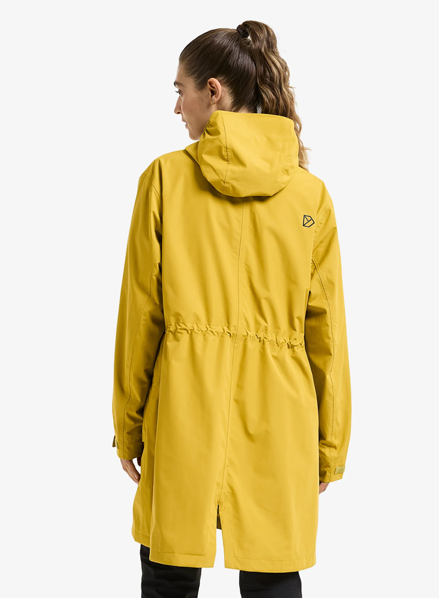 Ženska kišna parka Didriksons Eliana Parka - yellow pollen