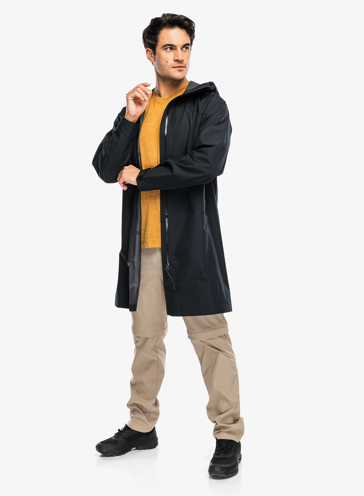 Kišni kaput Peak Performance Treeline Shell Parka - black/black