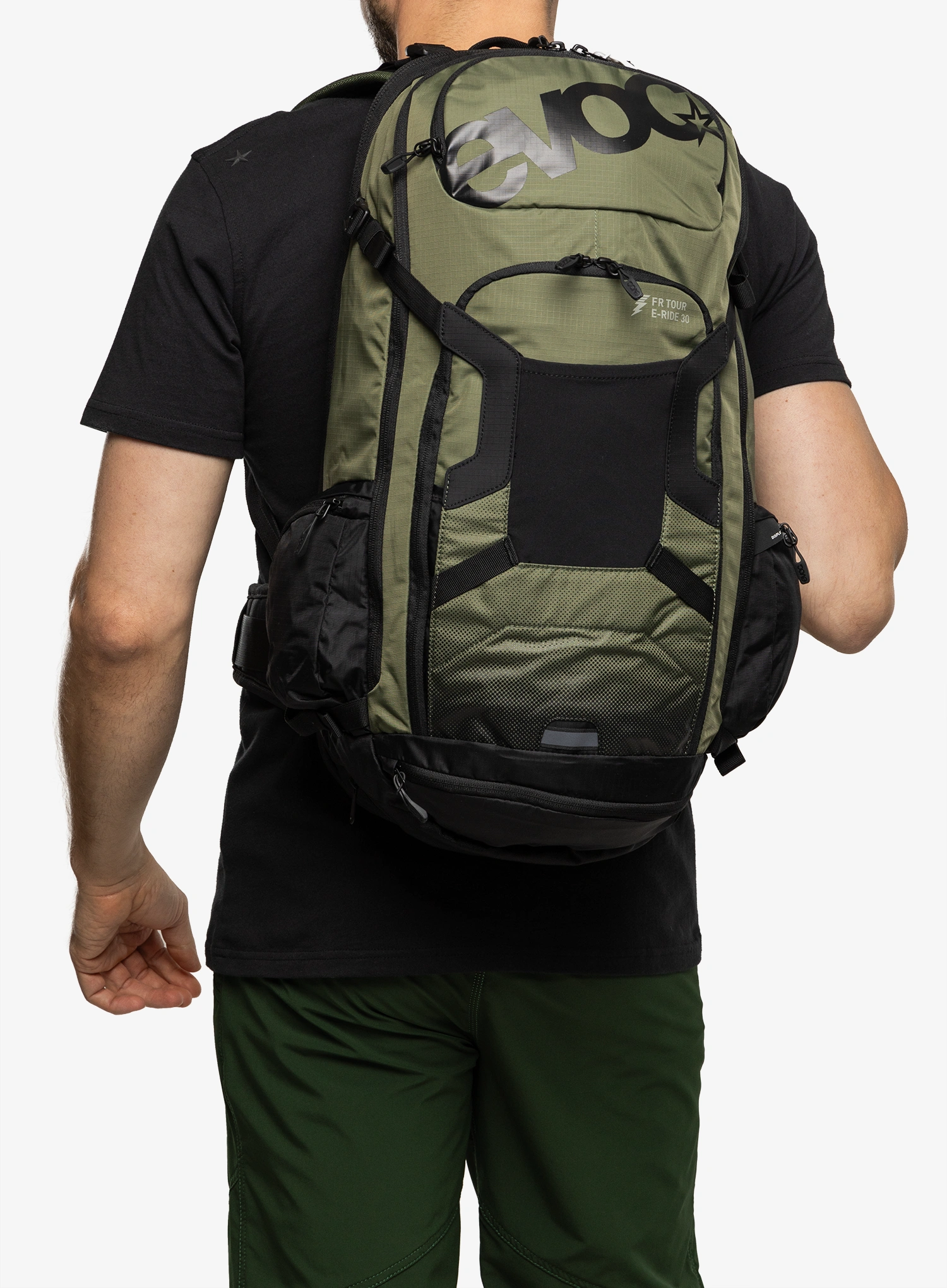 Ruksak enduro Evoc FR Tour E-Ride 30 - dark olive/black