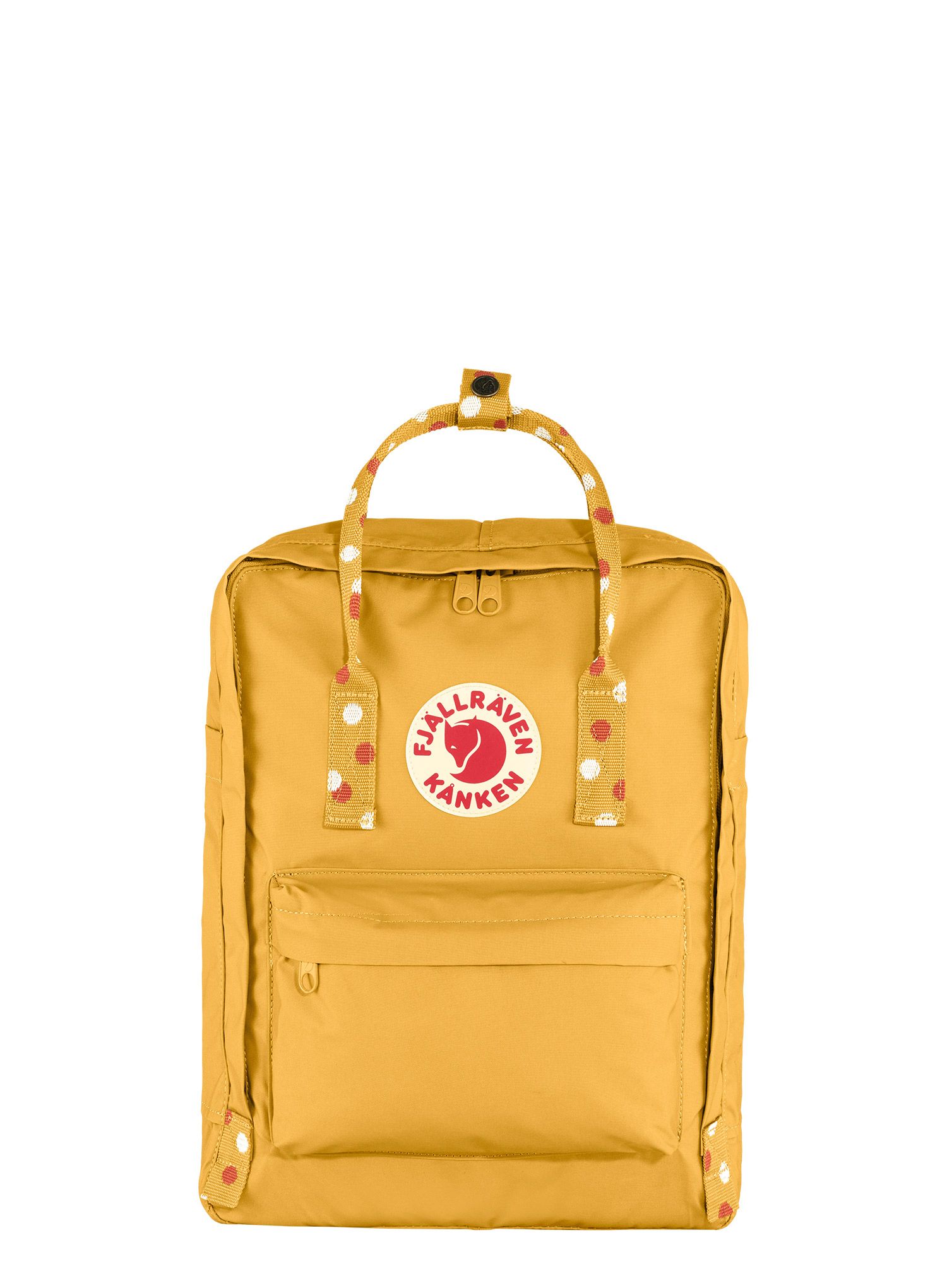 Ruksak Fjallraven Kanken - ochre/confetti pattern