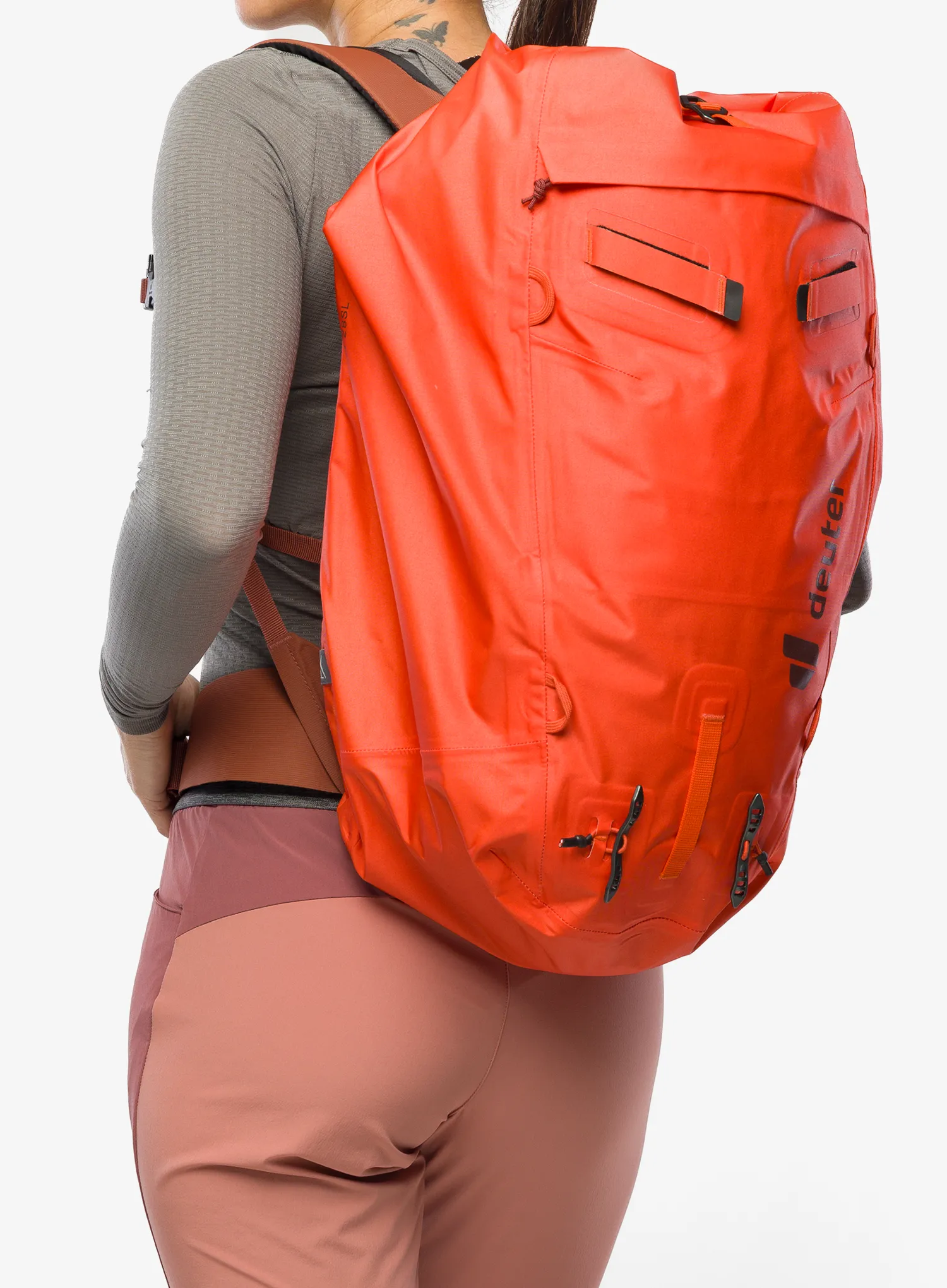 Ženski planinarski ruksak Deuter Durascent 28 SL - papaya/redwood