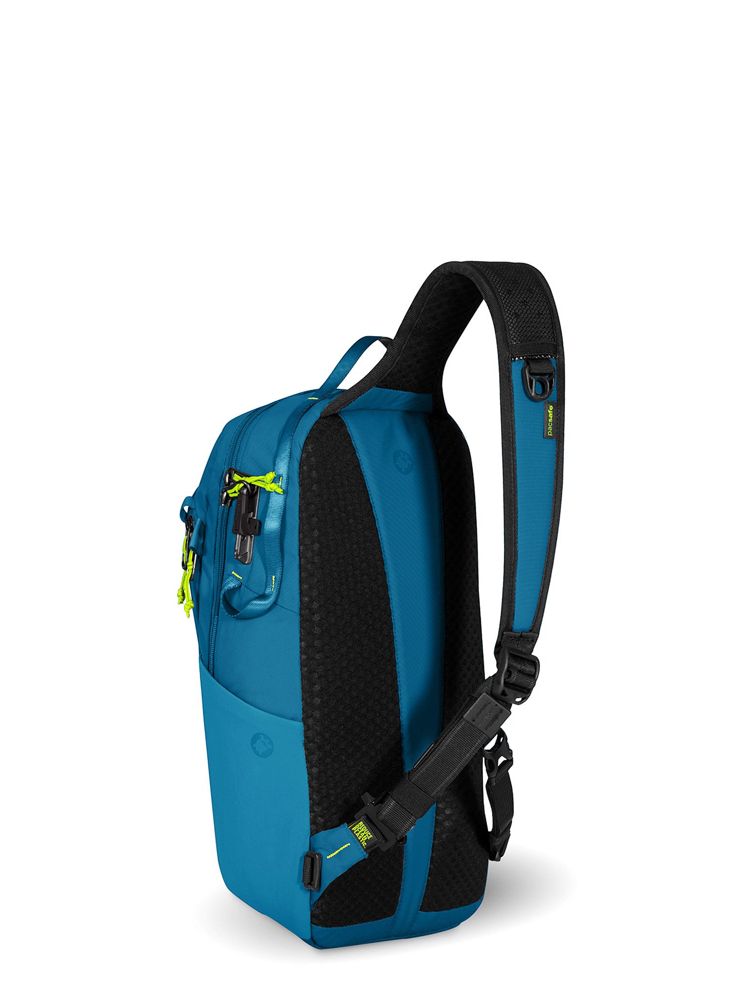 Urbani ruksak Pacsafe Eco 12 L Sling Backpack - tidal teal