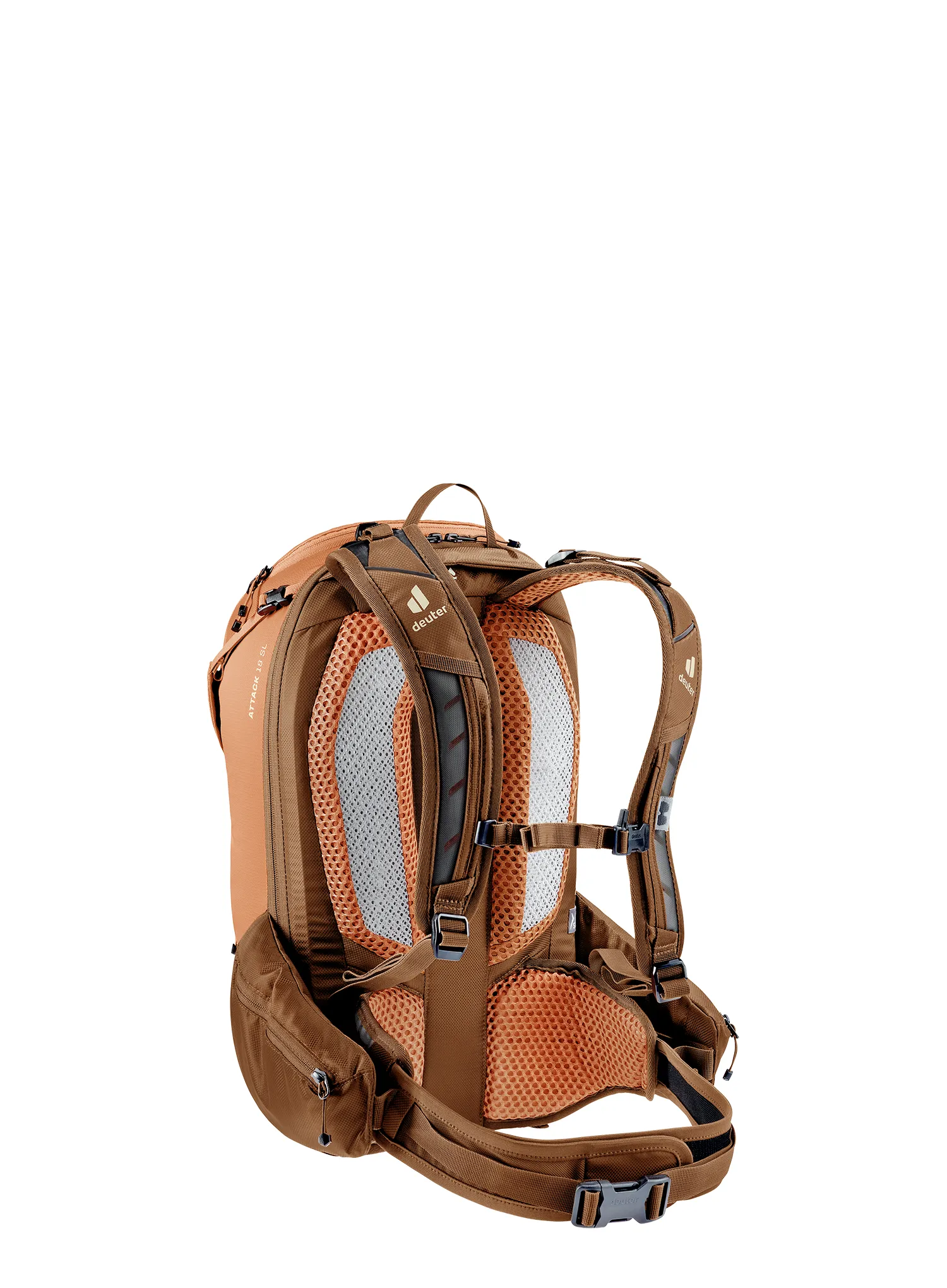 Ženski biciklistički ruksak Deuter Attack 18 SL - mocha/pecan