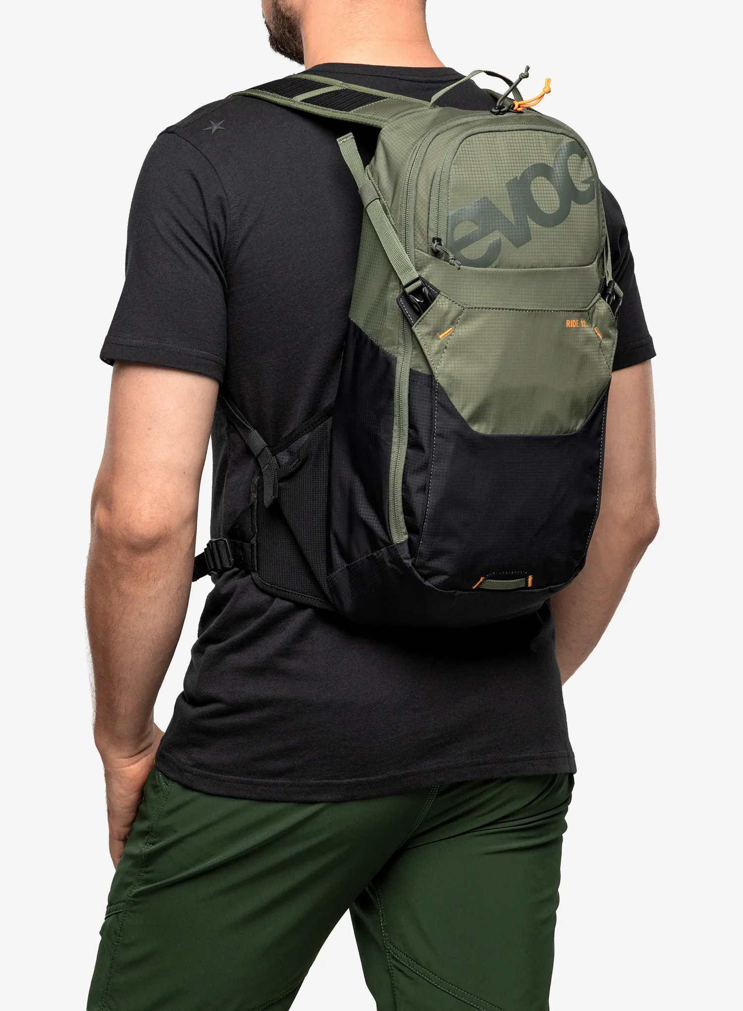 Biciklistički ruksak Evoc Ride 12 - dark olive/black