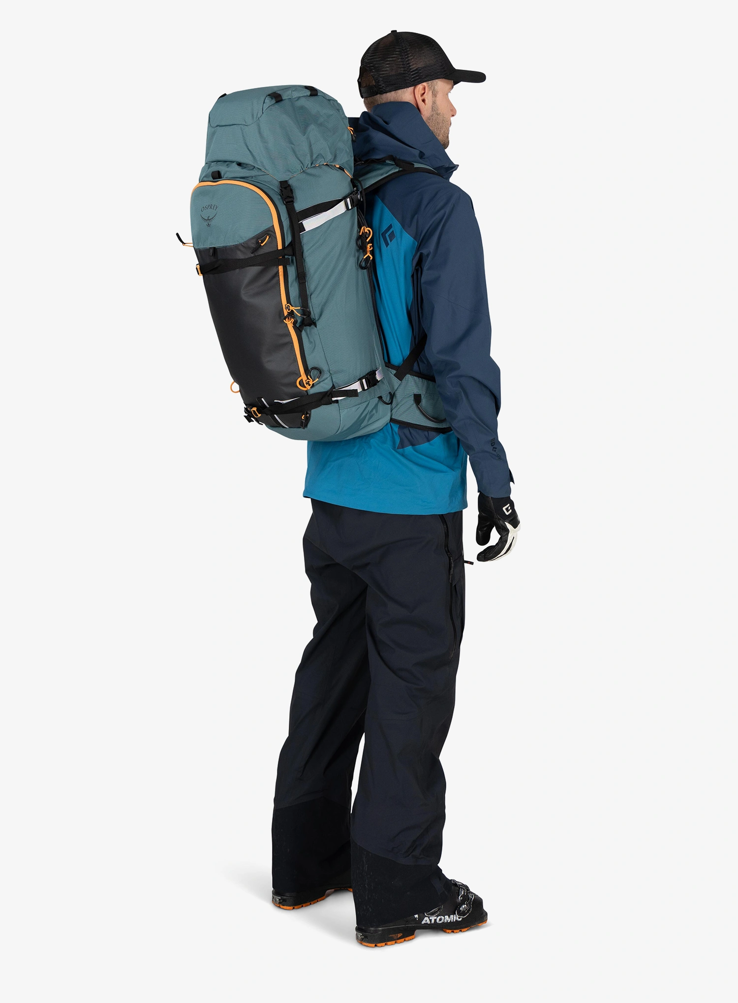 Ruksak za turno skijanje Osprey Soelden 45 - cascade blue/raven black