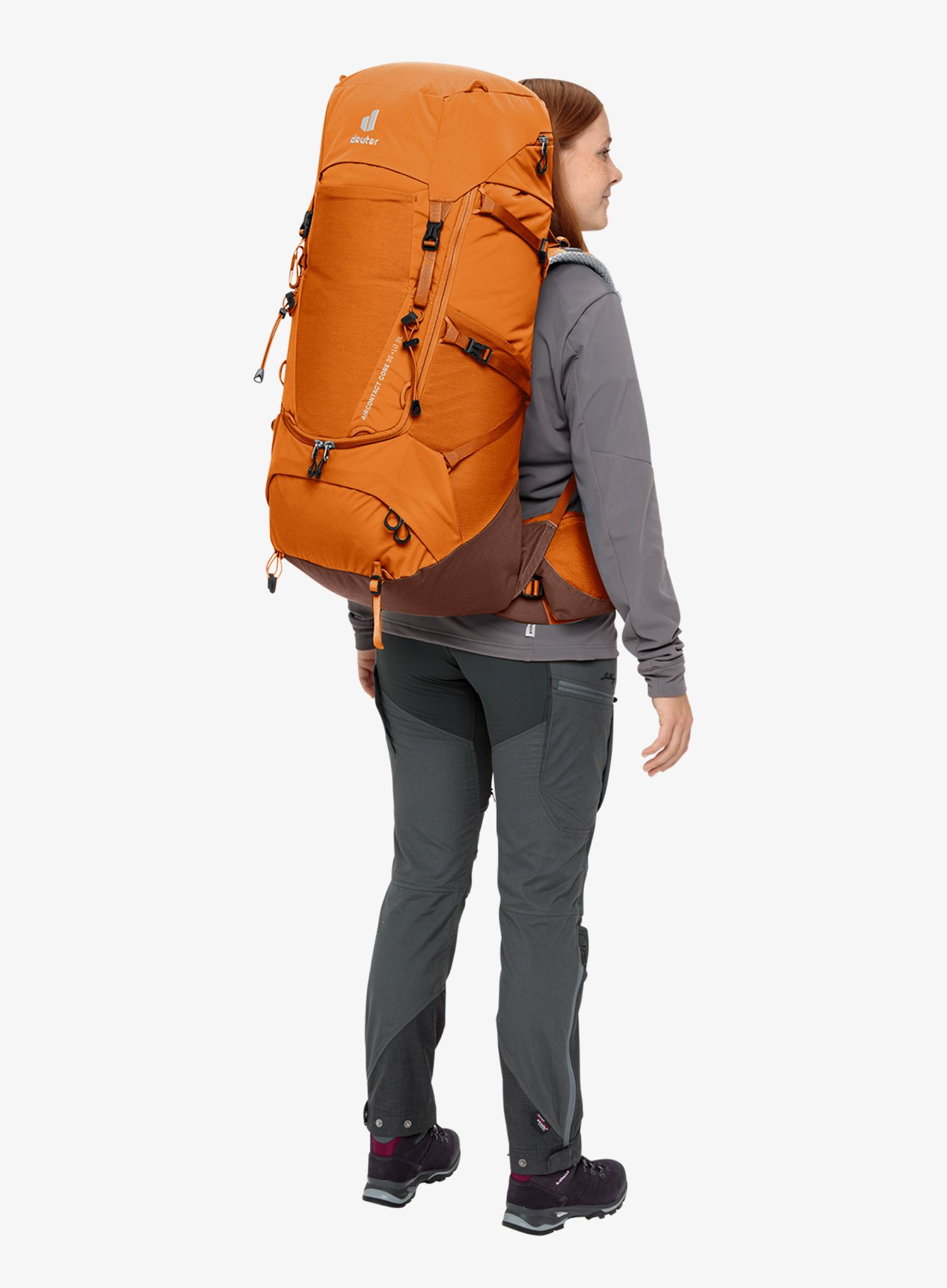 Ženski trekking ruksak Deuter Aircontact Core 35+10 SL - chestnut/umbra