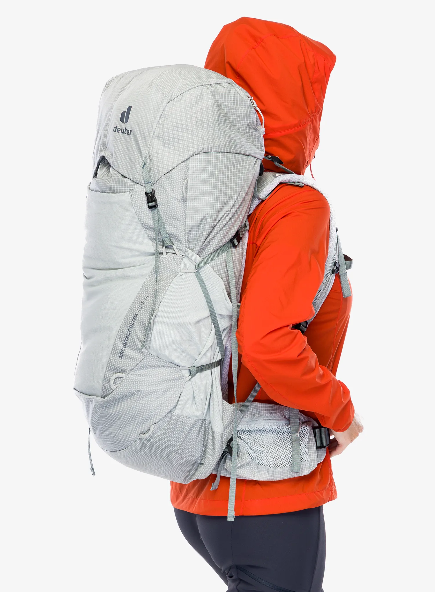 Ženski trekking ruksak Deuter Aircontact Ultra 45 + 5 SL - tin/shale