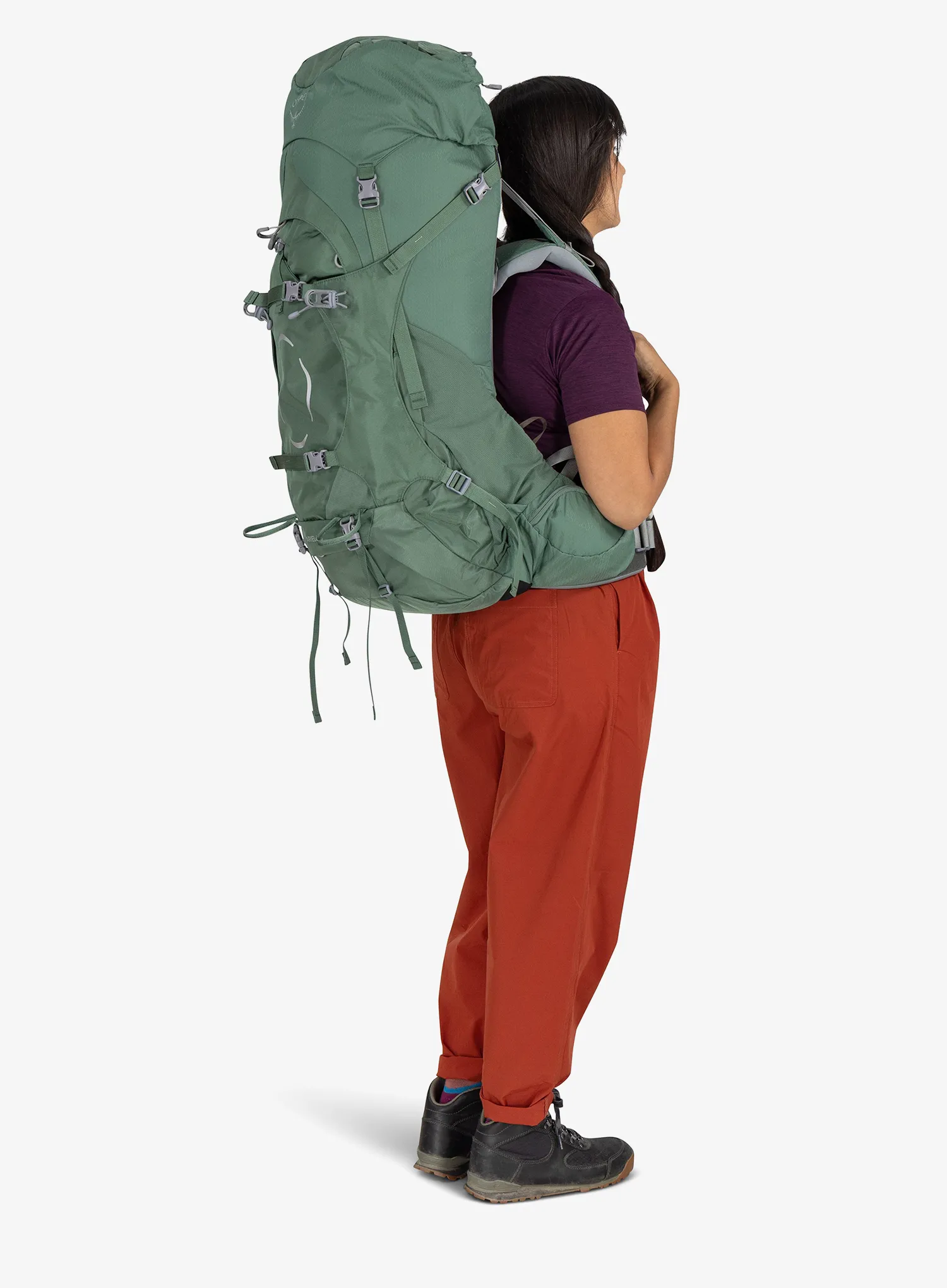 Ženski trekking ruksak Osprey Ariel 55 - koseret green