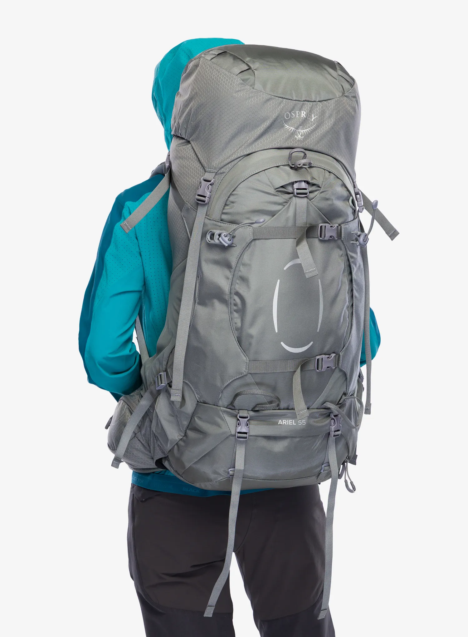 Ženski trekking ruksak Osprey Ariel 55 - medium gray