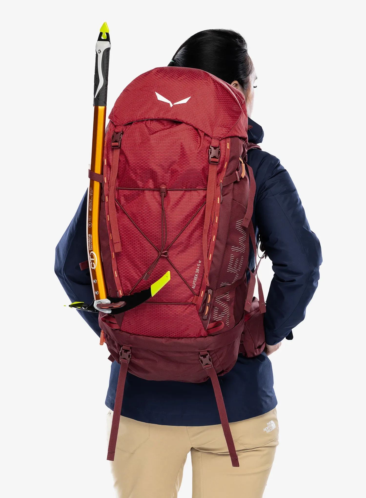 Ženski trekking ruksak Salewa Alptrek 38+5 WS - pompeian red/syrah