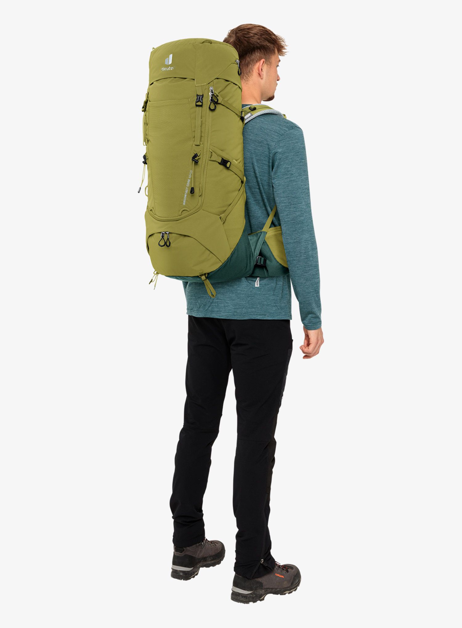 Trekking ruksak Deuter Aircontact Core 40+10 - cactus/ivy