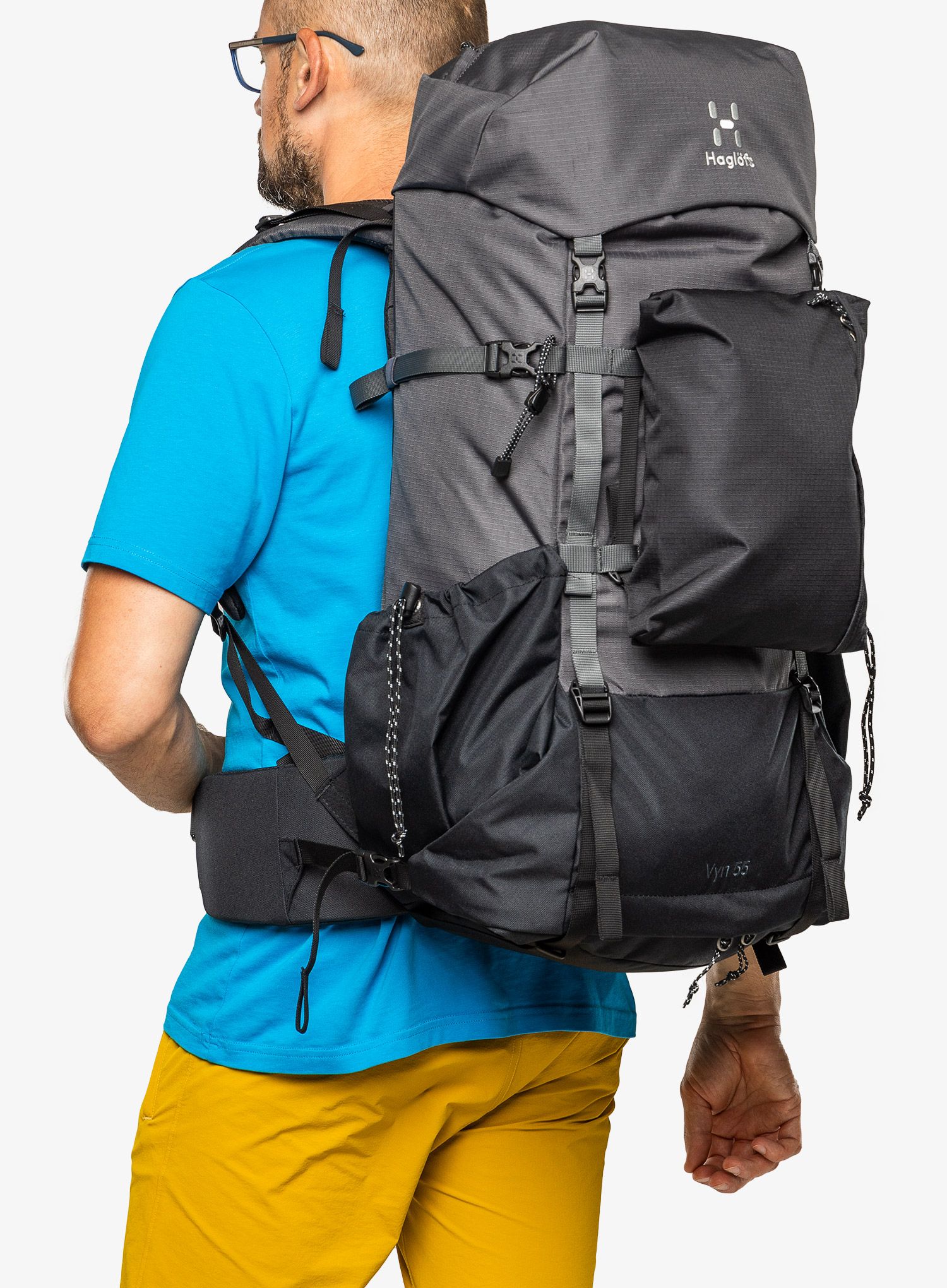 Trekking ruksak Haglofs VYN 55 - magnetite/true black