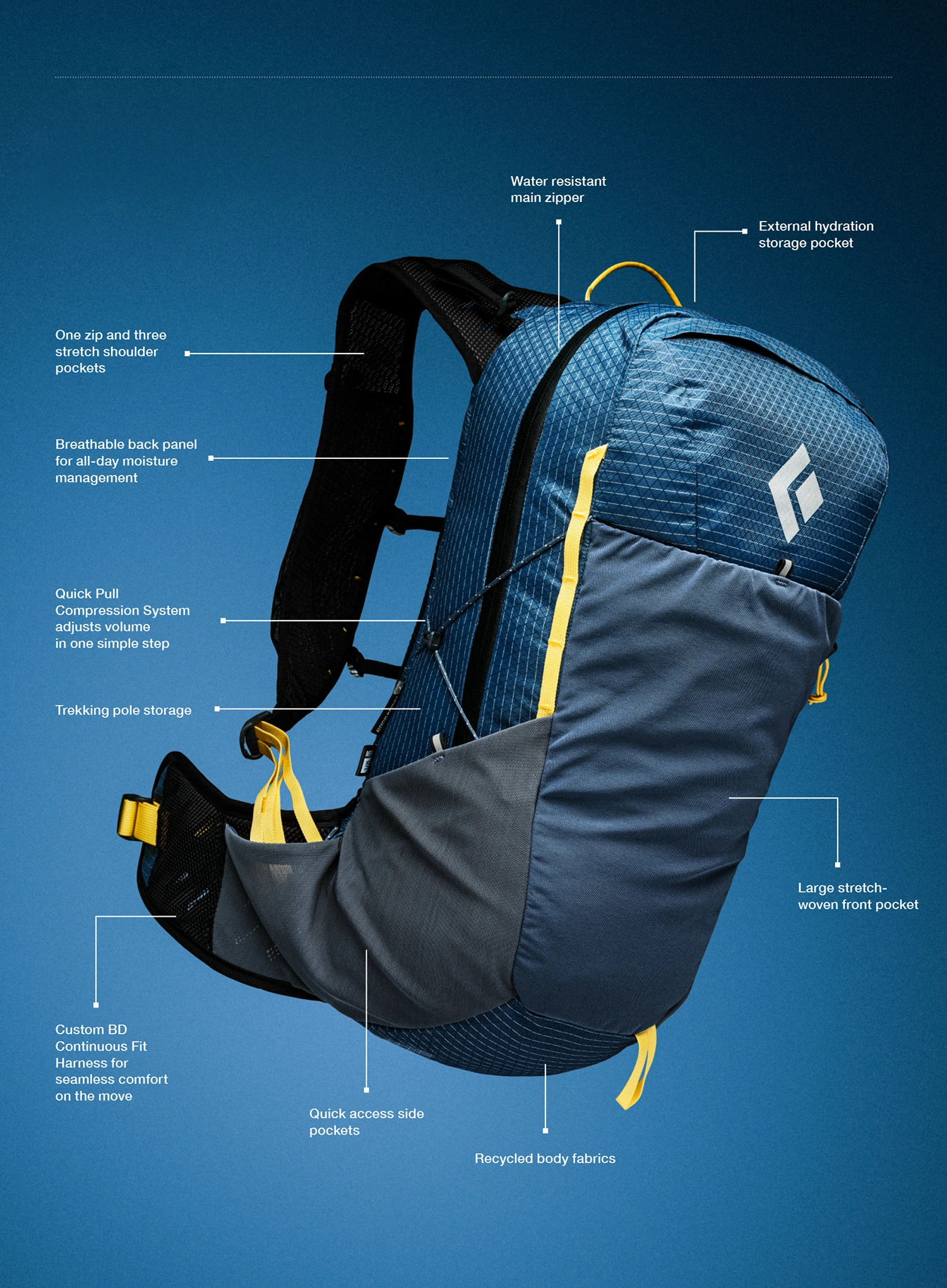 Planinarski ruksak Black Diamond Pursuit 25 Backpack - black