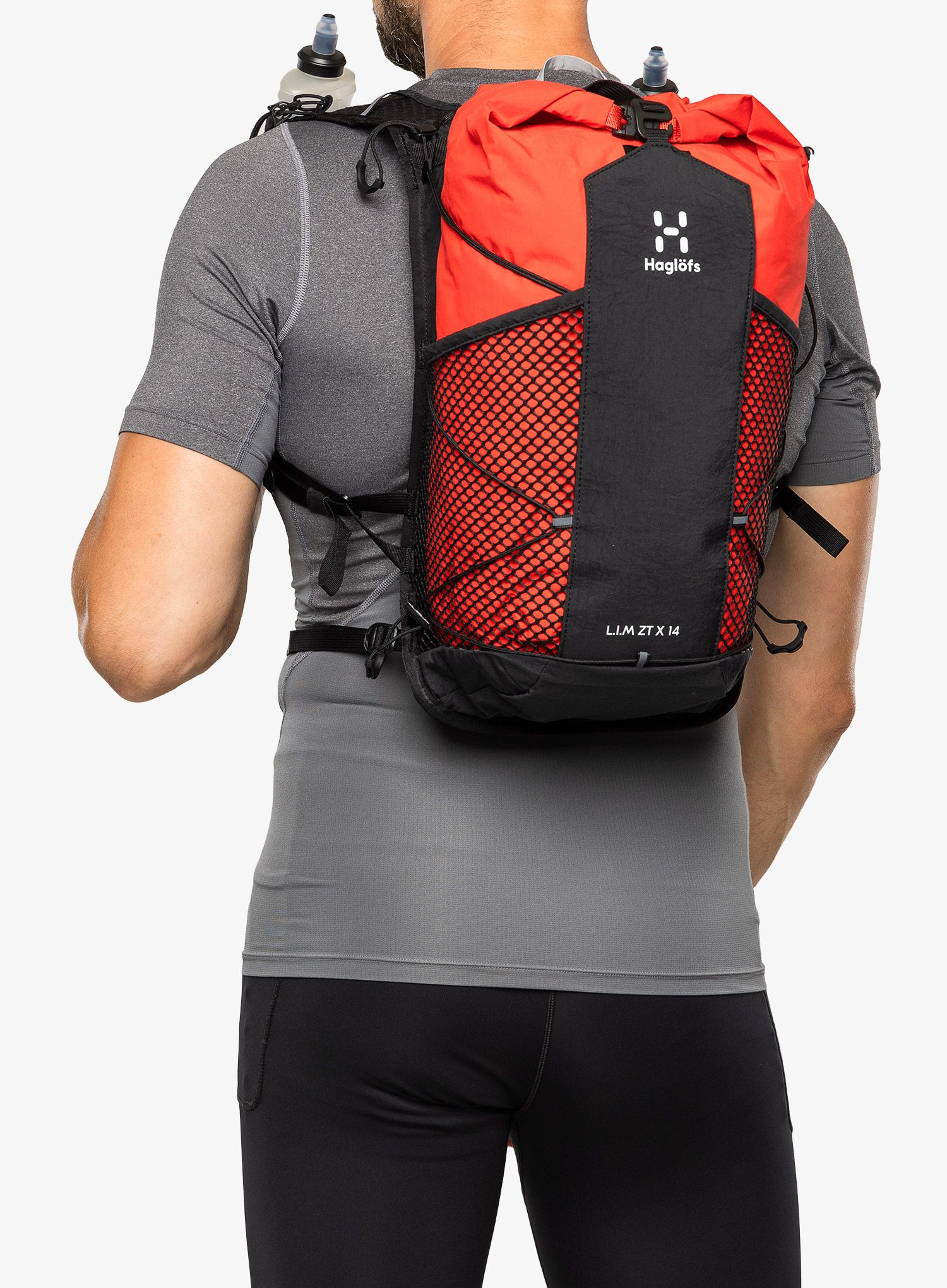 Planinarski ruksak Haglofs L.I.M ZT 14 - true black/zenith red