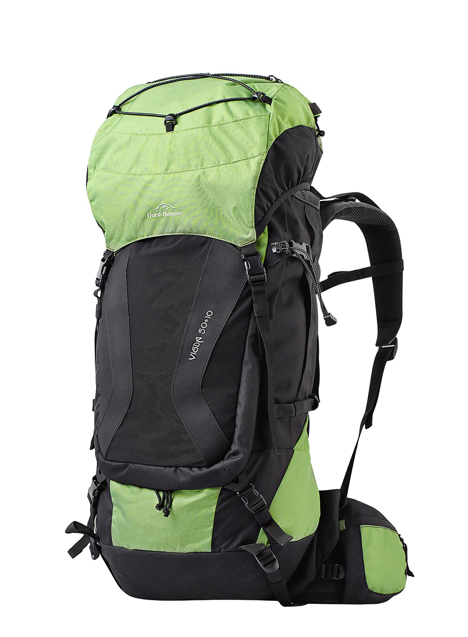 Trekking ruksak Fjord Nansen Vigda 50+10 - spring power/black