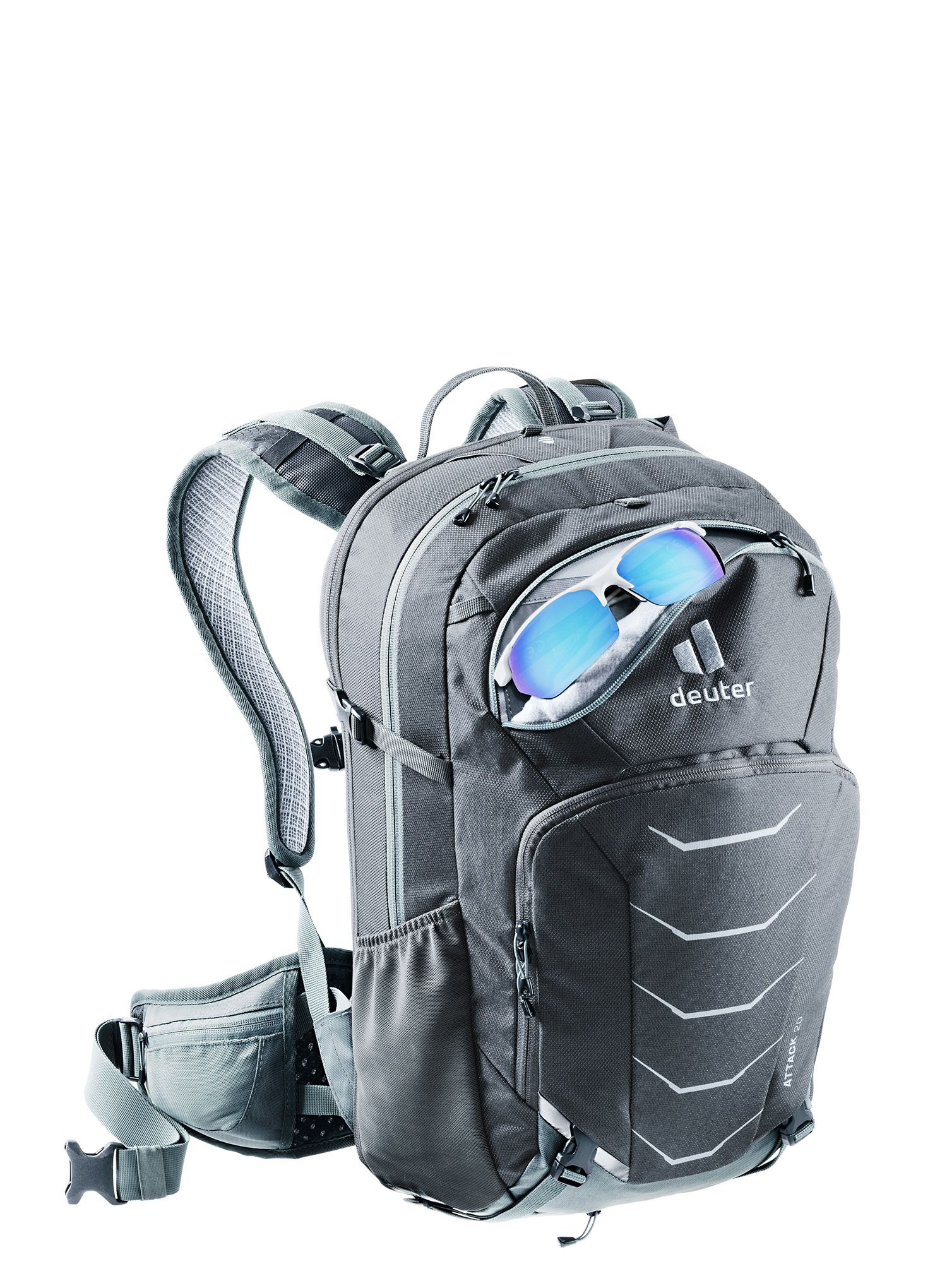Biciklistički ruksak Deuter Attack 20 - graphite/shale