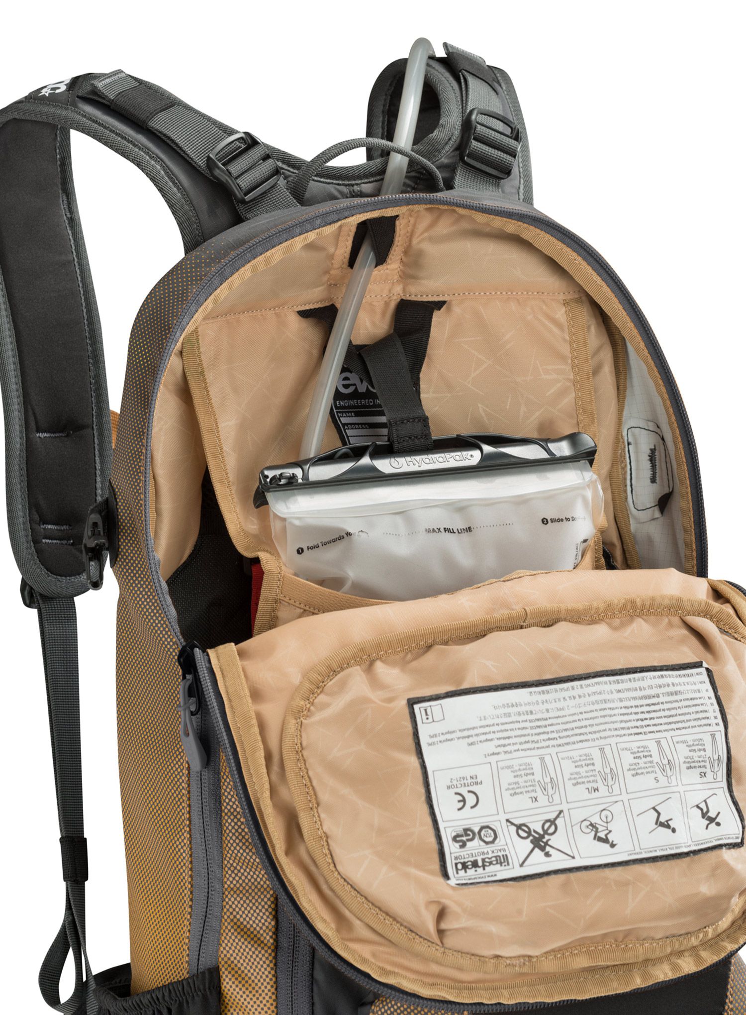 Biciklistički ruksak Evoc FR Enduro 16 - carbon grey/loam