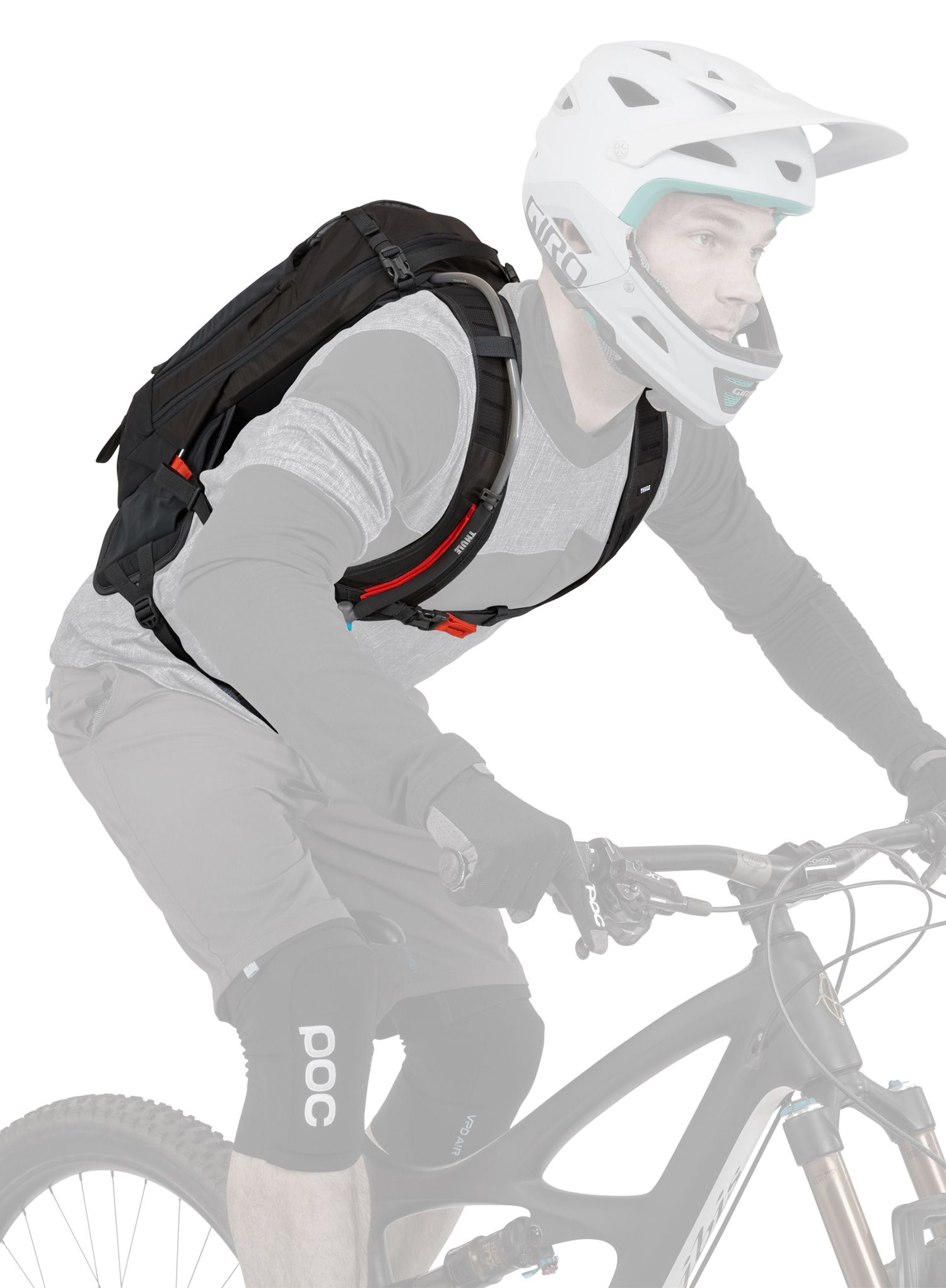 Biciklistički ruksak Thule Rail Bike Hydration 12L - obsidian