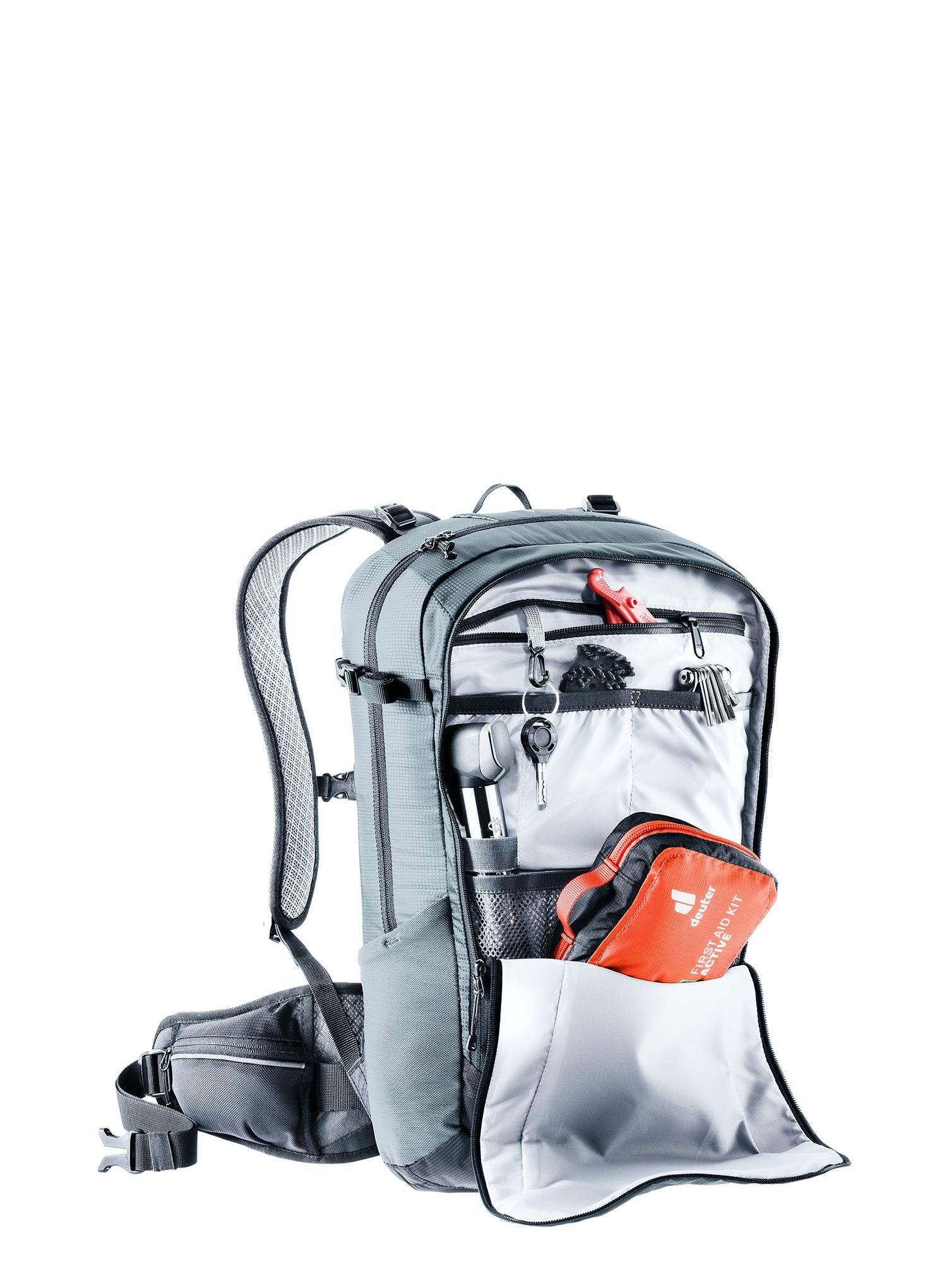 Biciklistički ruksak Deuter Flyt 14 - graphite/black