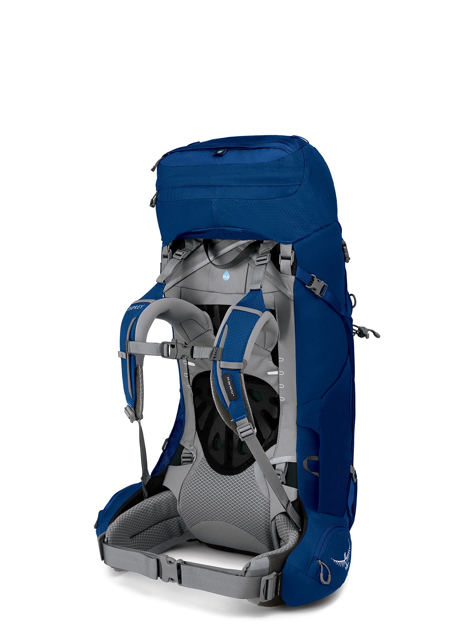 Ženski trekking ruksak Osprey Ariel 55 - ceramic blue