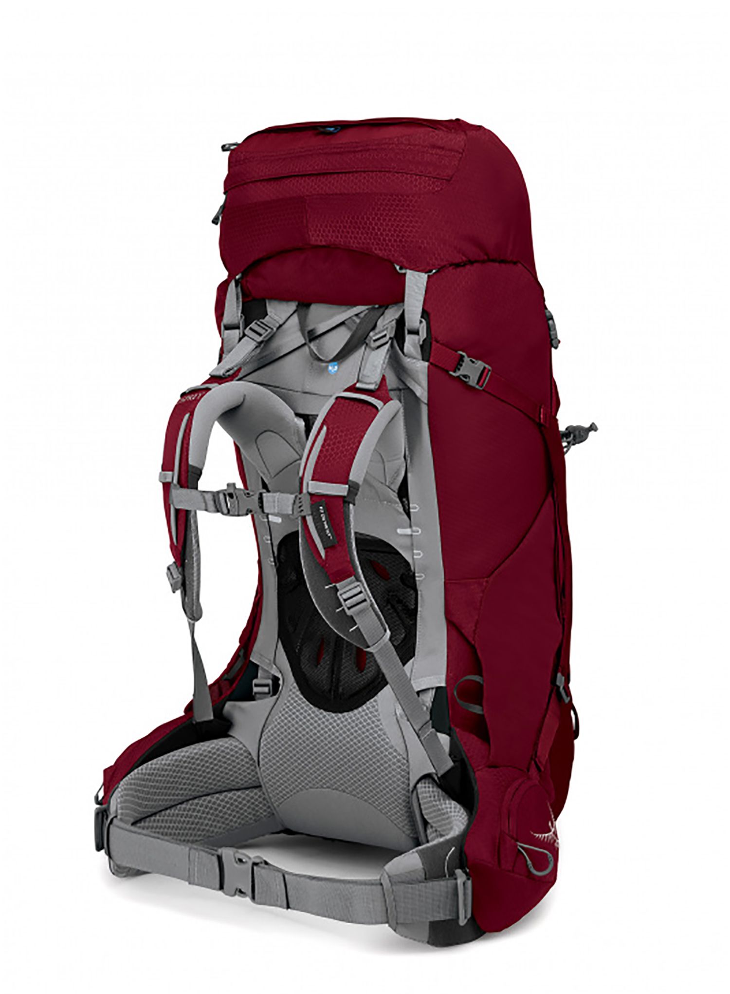Ženski trekking ruksak Osprey Ariel 65 - claret red