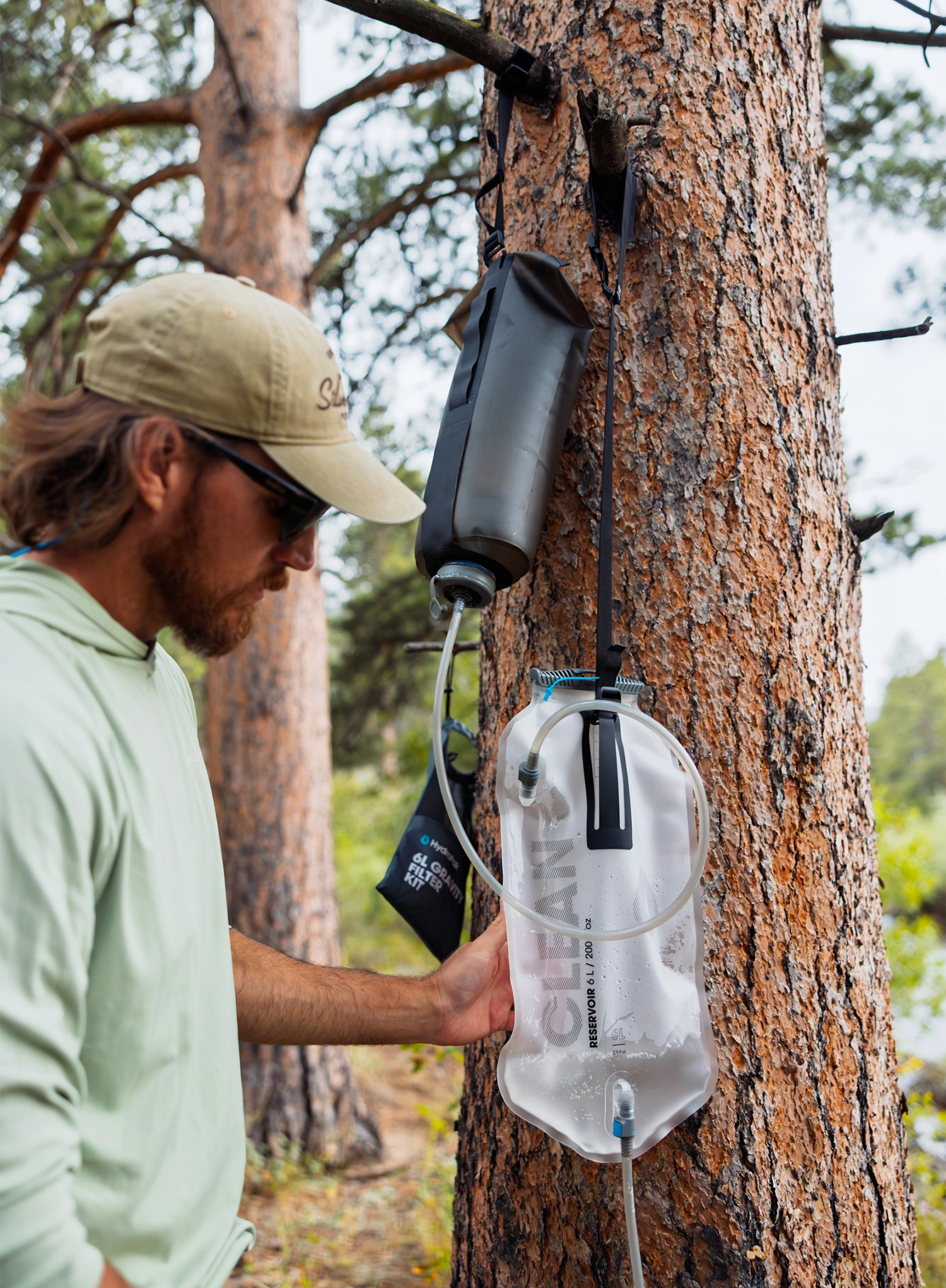 Posuda za vodu HydraPak Seeker+ Gravity Filter Kit - mammoth grey