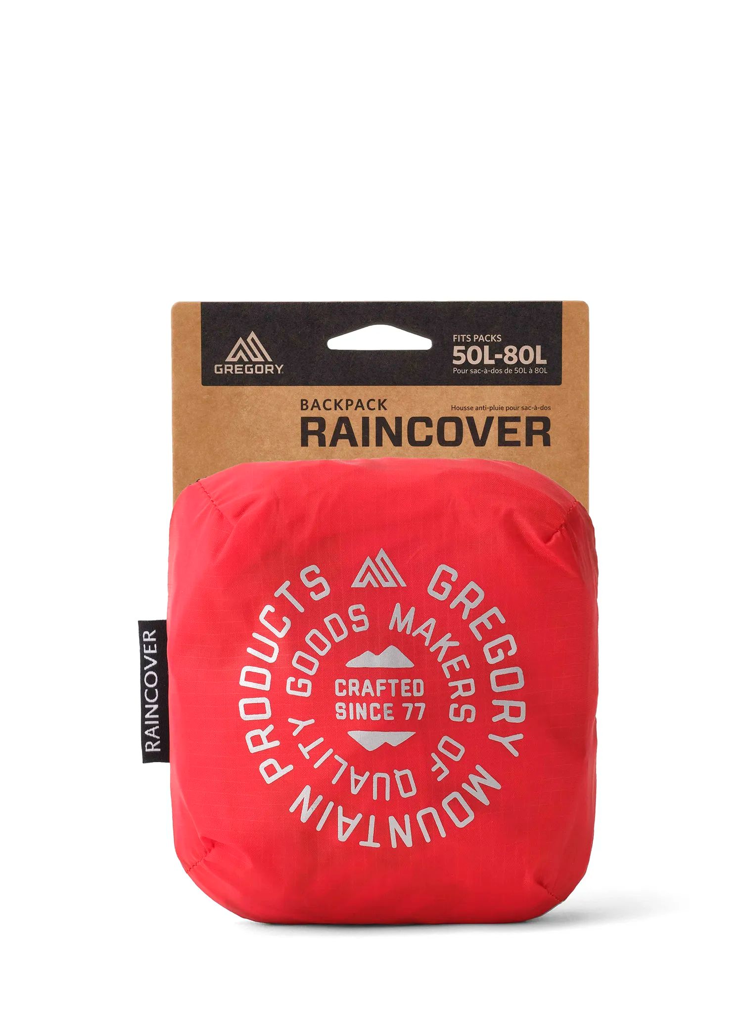 Navlaka za ruksak Gregory Raincover 50/80 l - beaming red