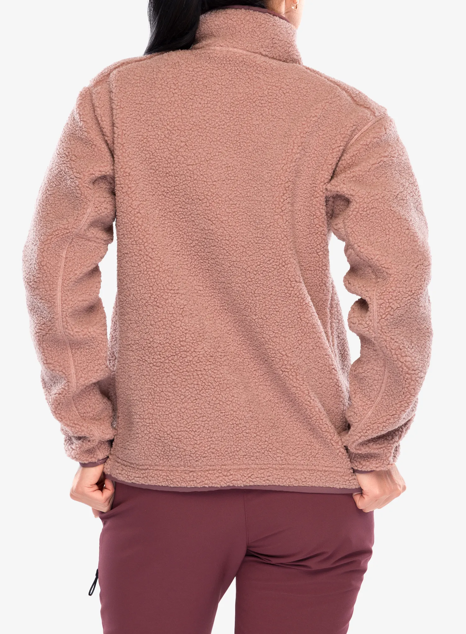 Ženska jakna od flisa adidas TERREX Xpl Pile Snap - warm clay