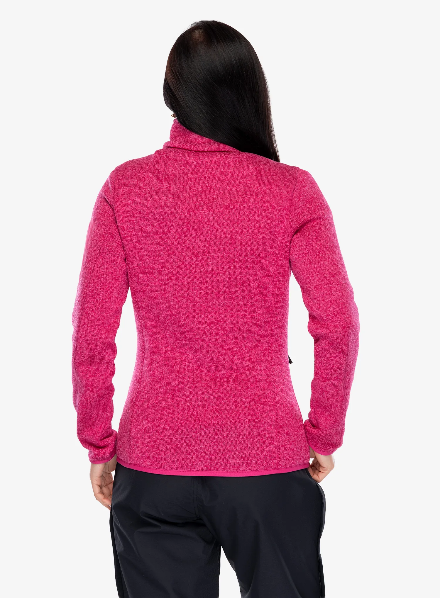 Ženska jakna od flisa CMP Haze Jacket Knitted - magenta/lighter