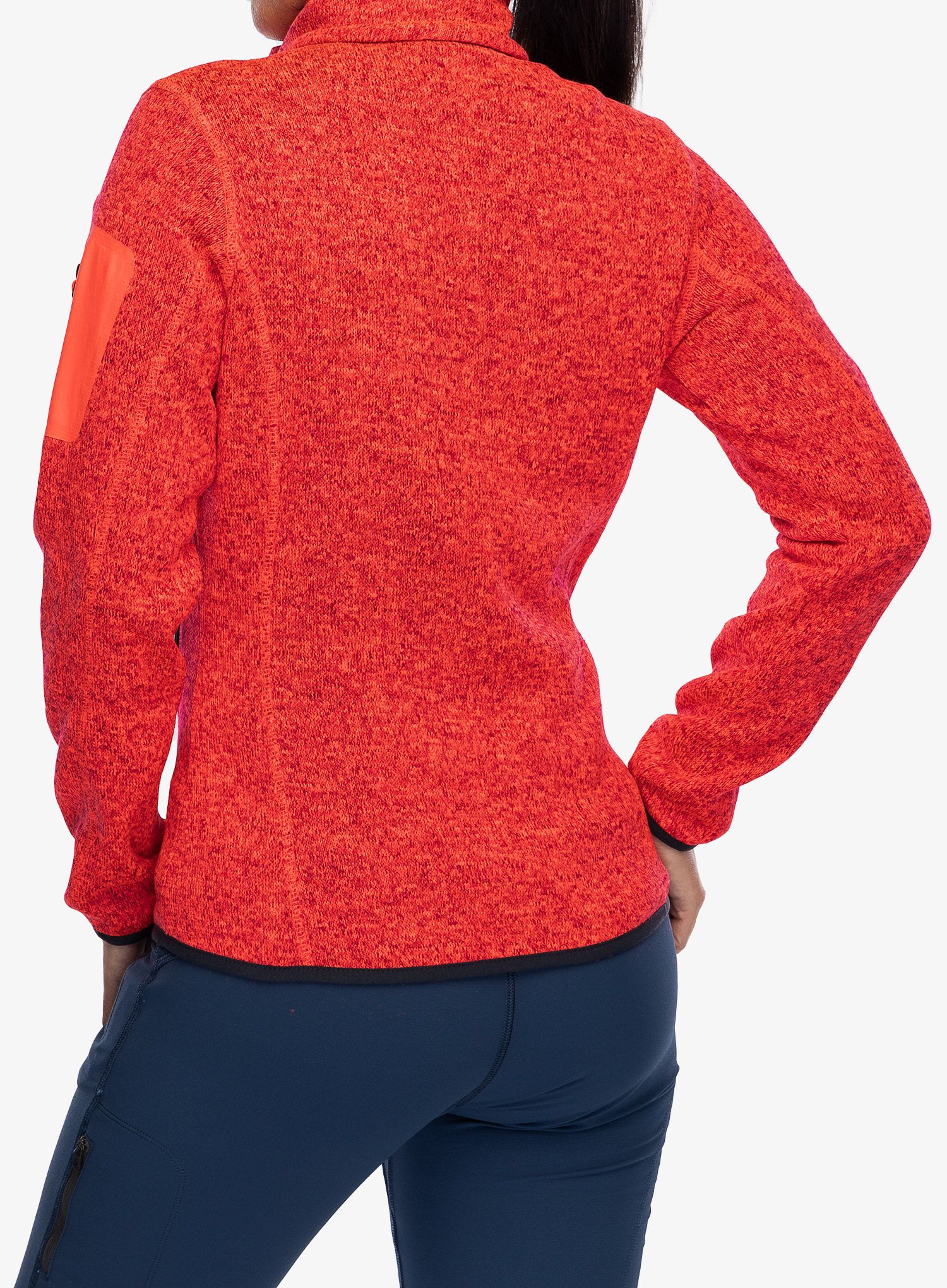 Ženska jakna od flisa CMP Haze Jacket - redfluo/antracite
