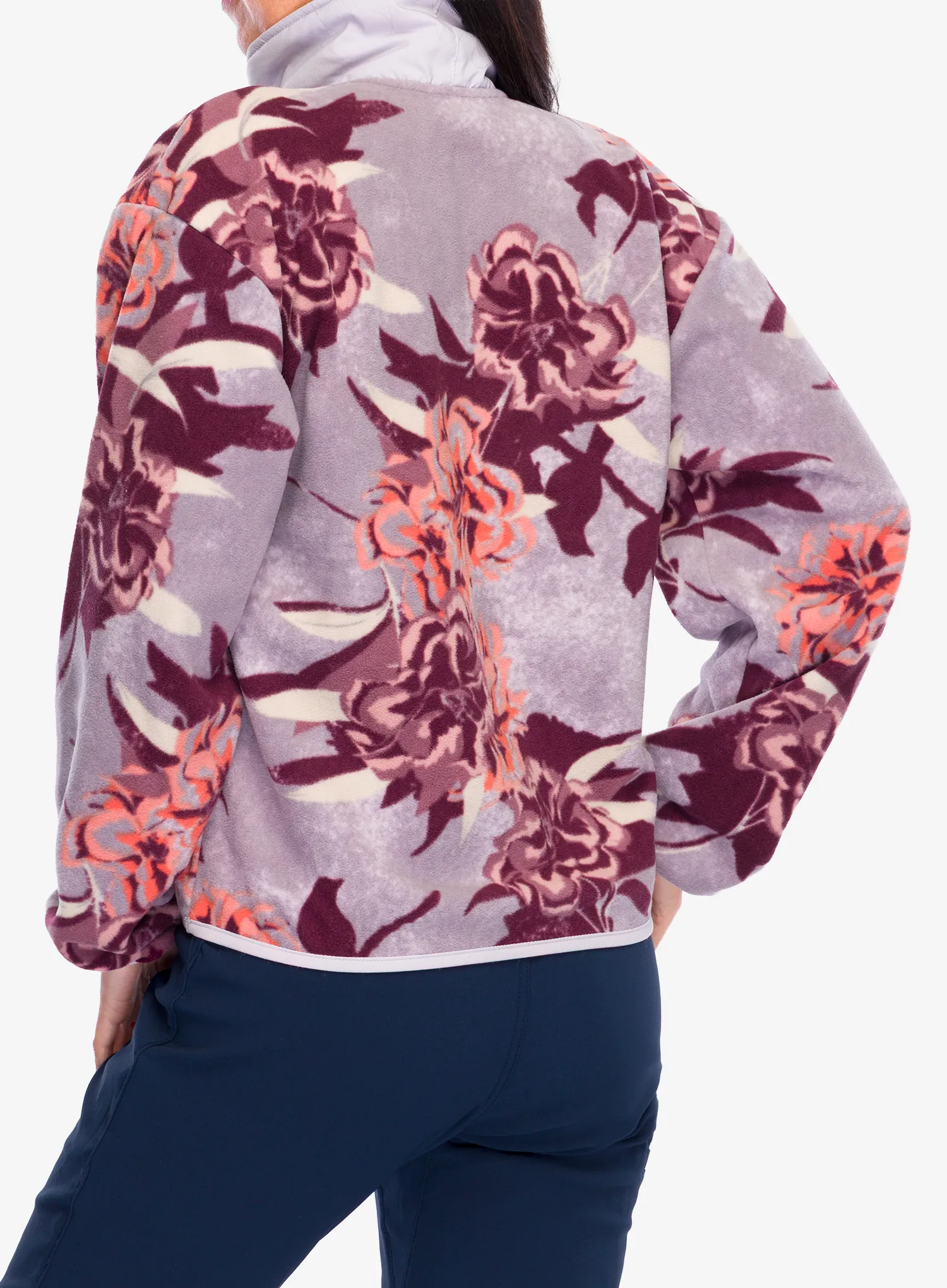 Ženska jakna od flisa Columbia Sequoia Grove Printed Half Zip - shale purple blossoming