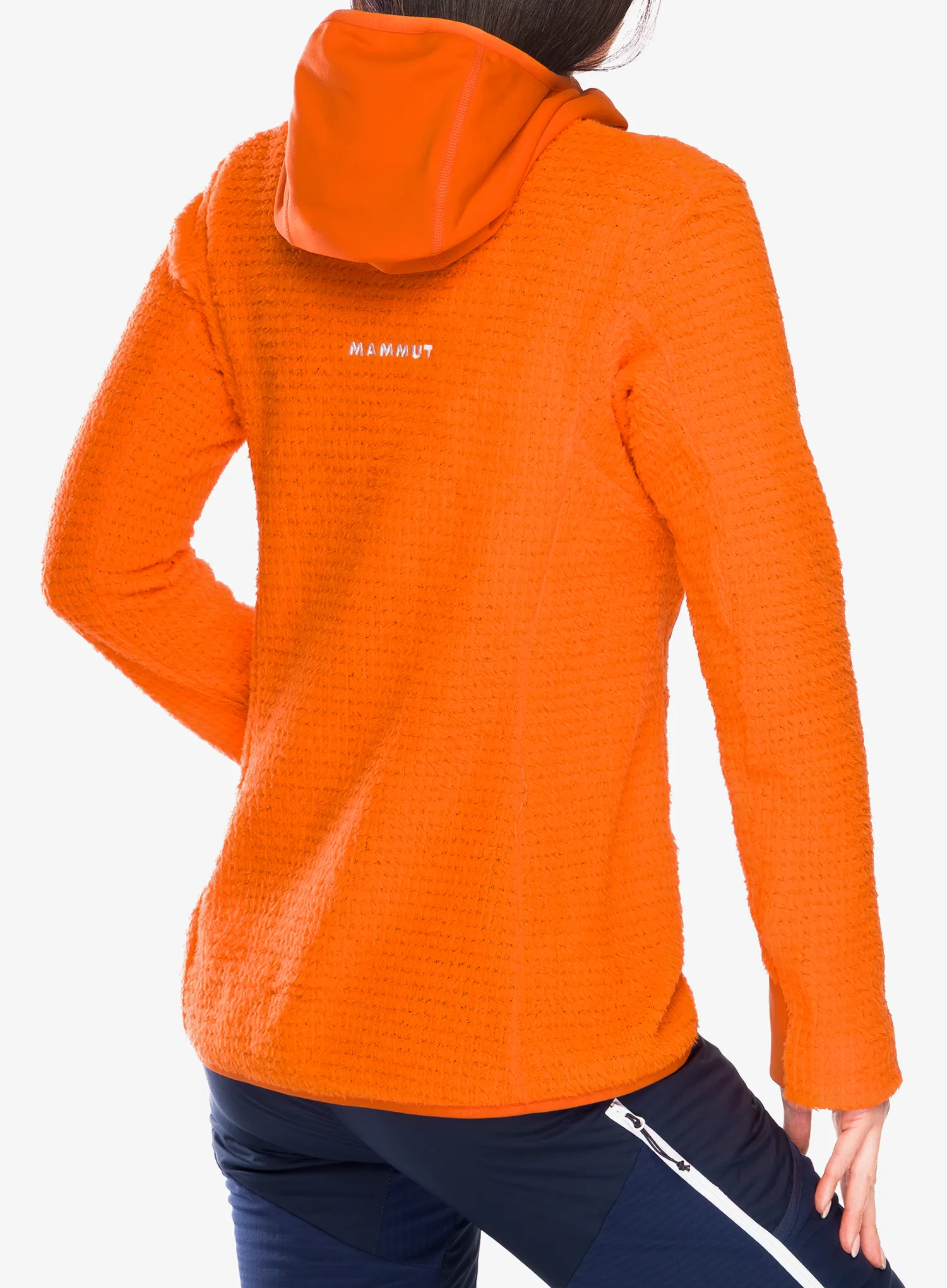 Ženska jakna od flisa Mammut Eiger Nordwand Pro ML Air Hooded Jacket - eiger orange