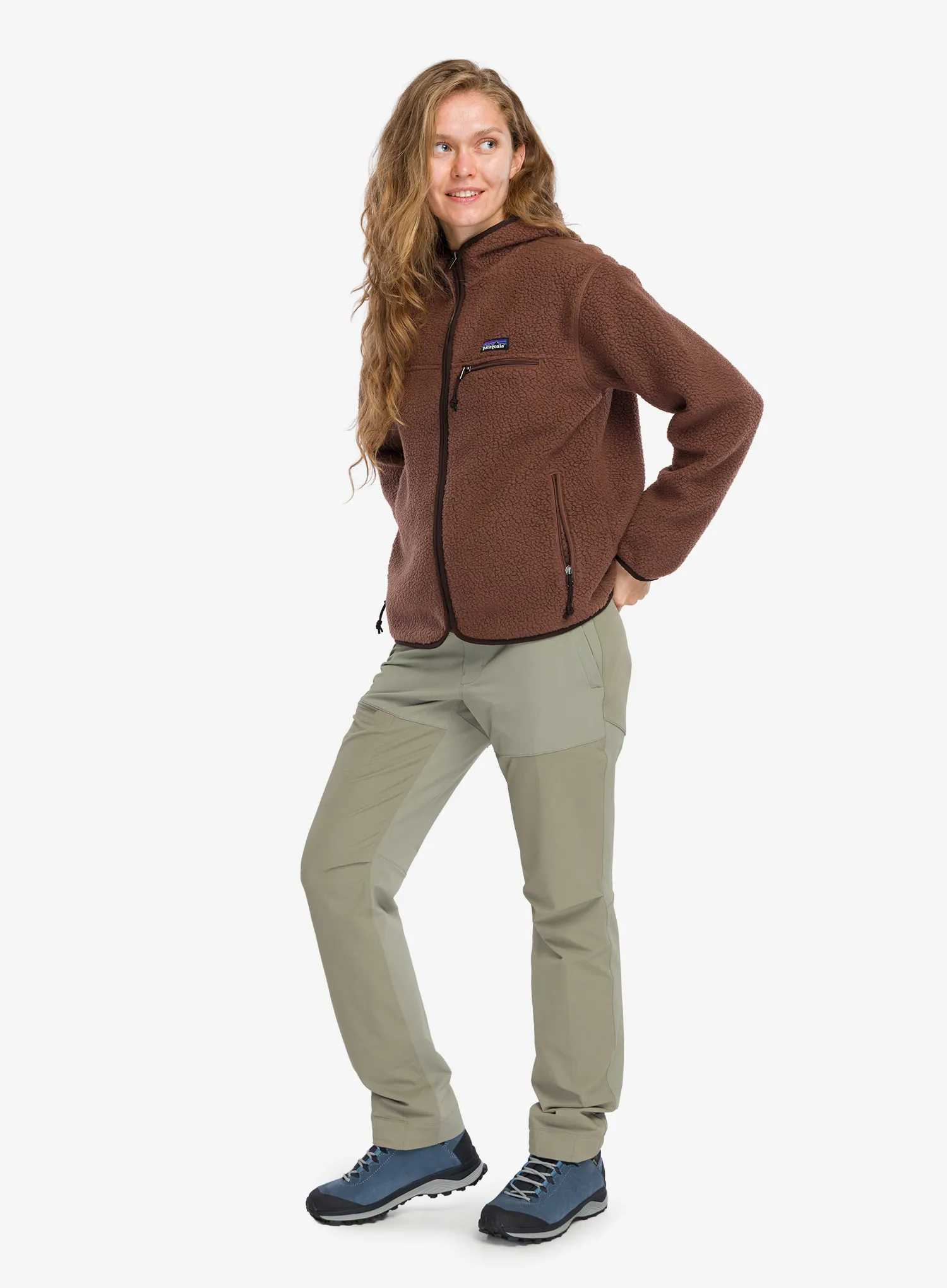 Ženska jakna od flisa Patagonia Retro Pile Hoody - berm brown