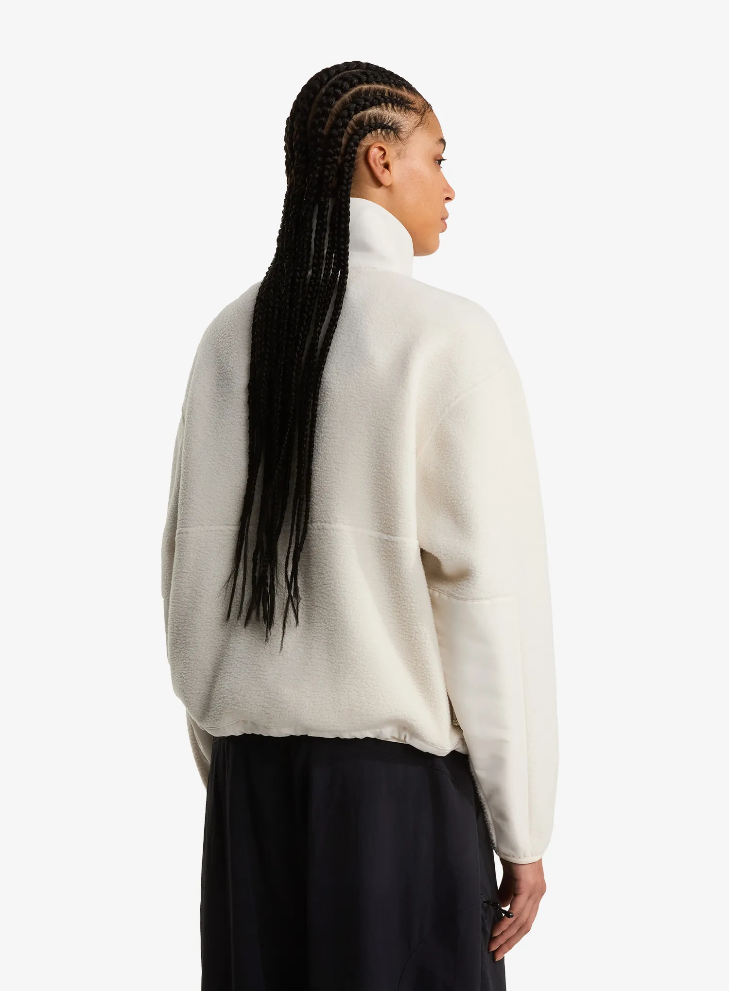 Ženska jakna od flisa The North Face Yumiori Off Peak Full Zip Jacket - white dune
