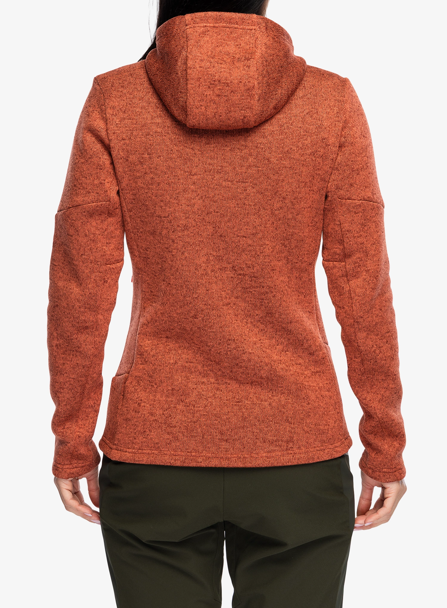 Ženska jakna od flisa s kapuljačom Salewa Puez Rocca Pl Hooded Jacket - etruscan red